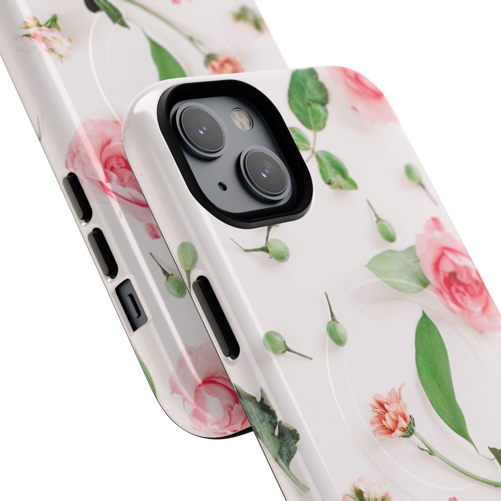 Floral Rose Tough Magnetic Phone Case