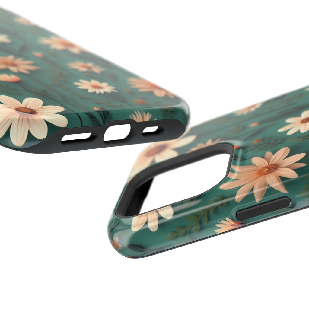 Floral Daisy Magnetic Impact-Resistant Phone Case