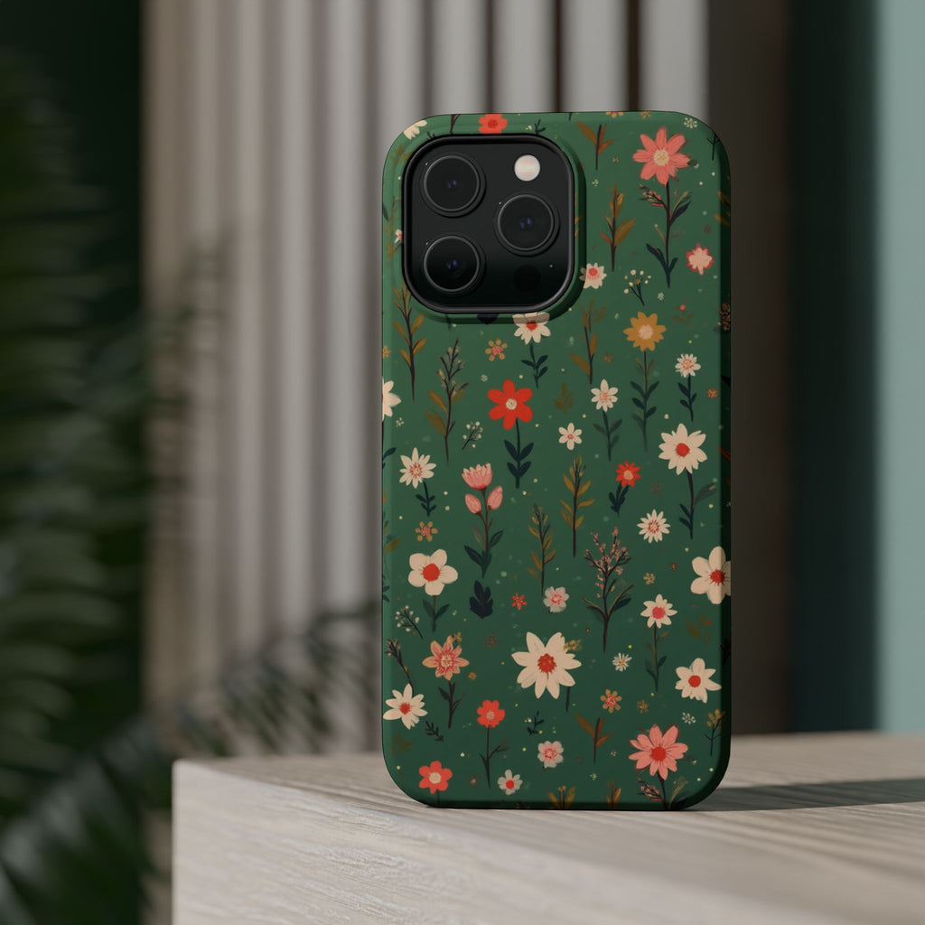 Floral Meadow Magnetic Impact-Resistant Phone Case