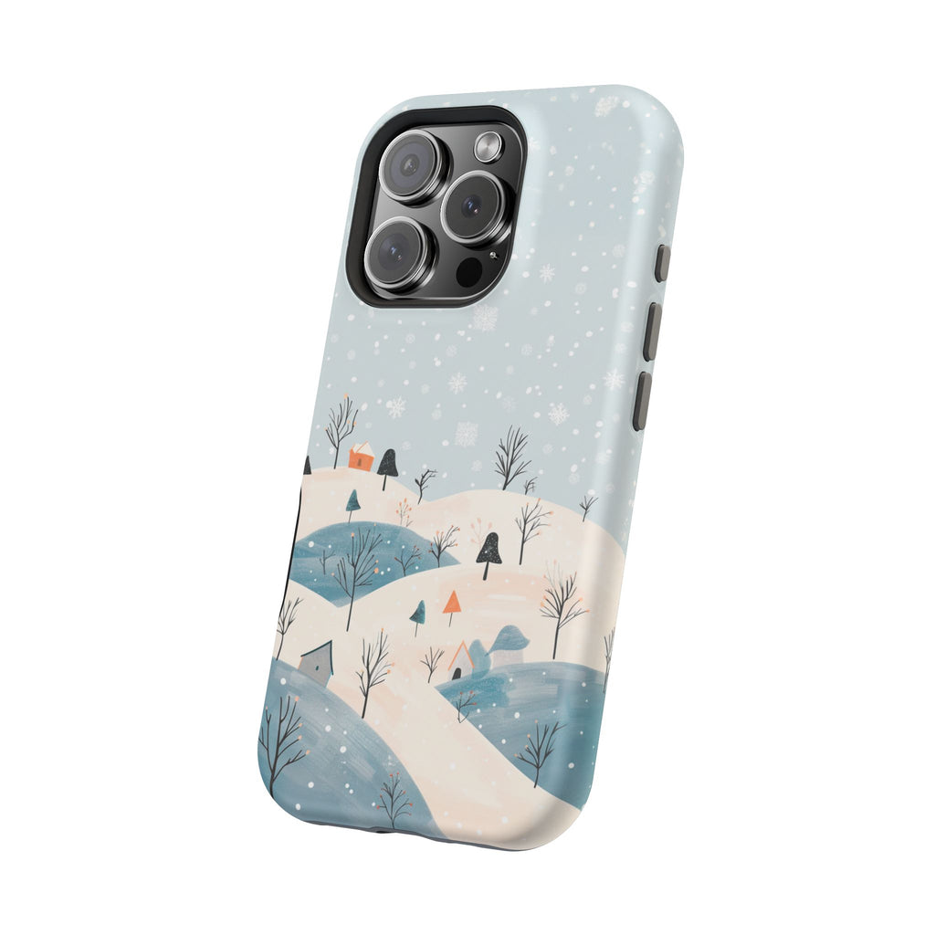 Winter Snowy Hills Magnetic Impact Phone Case — Cute Scenic Landscape iPhone Cover