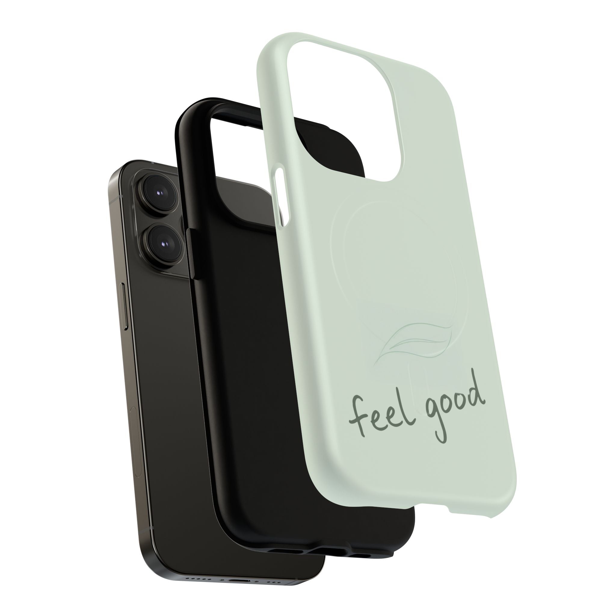 MagSafe Phone Case — "feel good" Minimal Pastel Protective Case