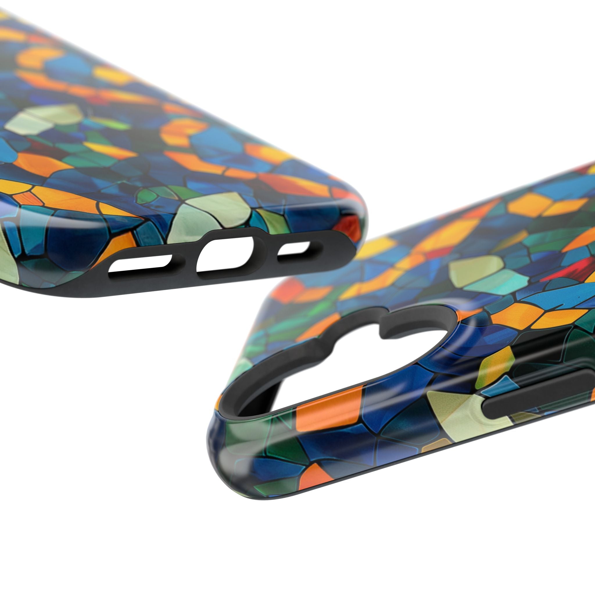 Stained Glass Mosaic Magnetic Impact Phone Case — Durable Protective Cover