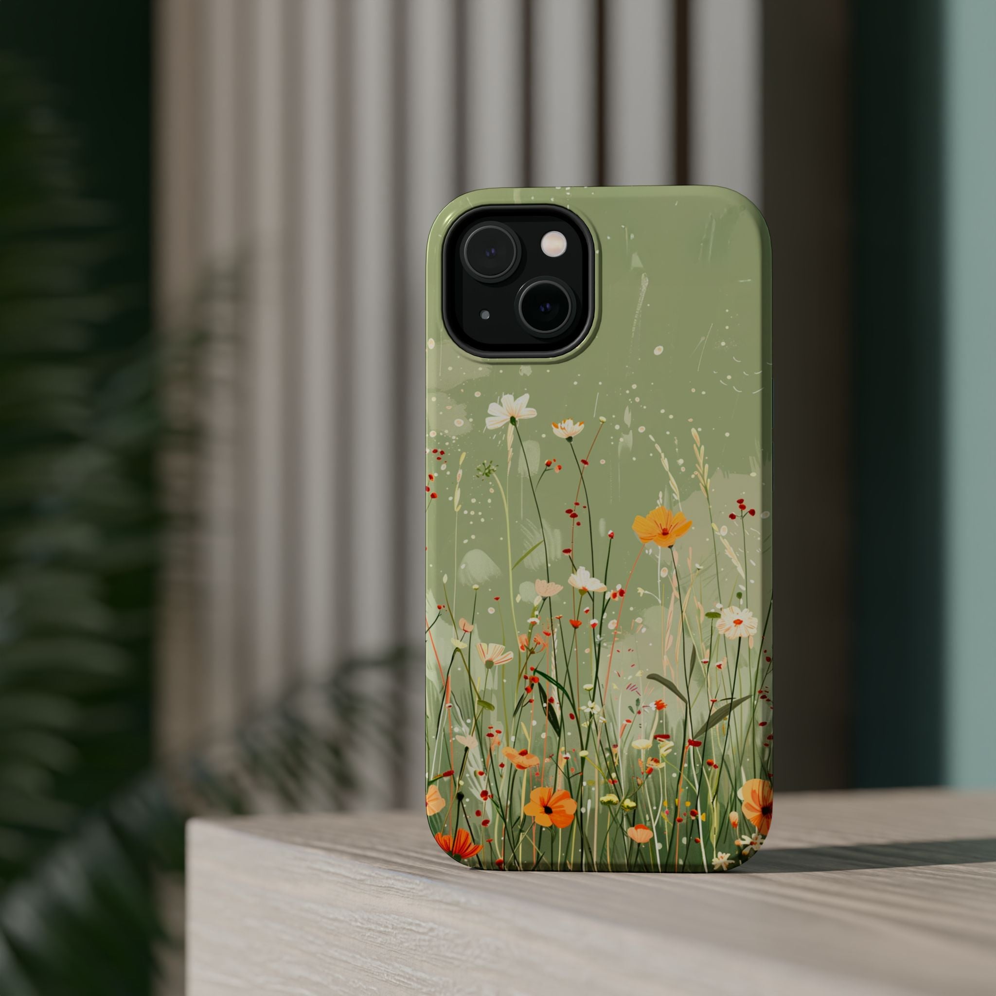 Floral Meadow Magnetic Impact-Resistant Phone Case