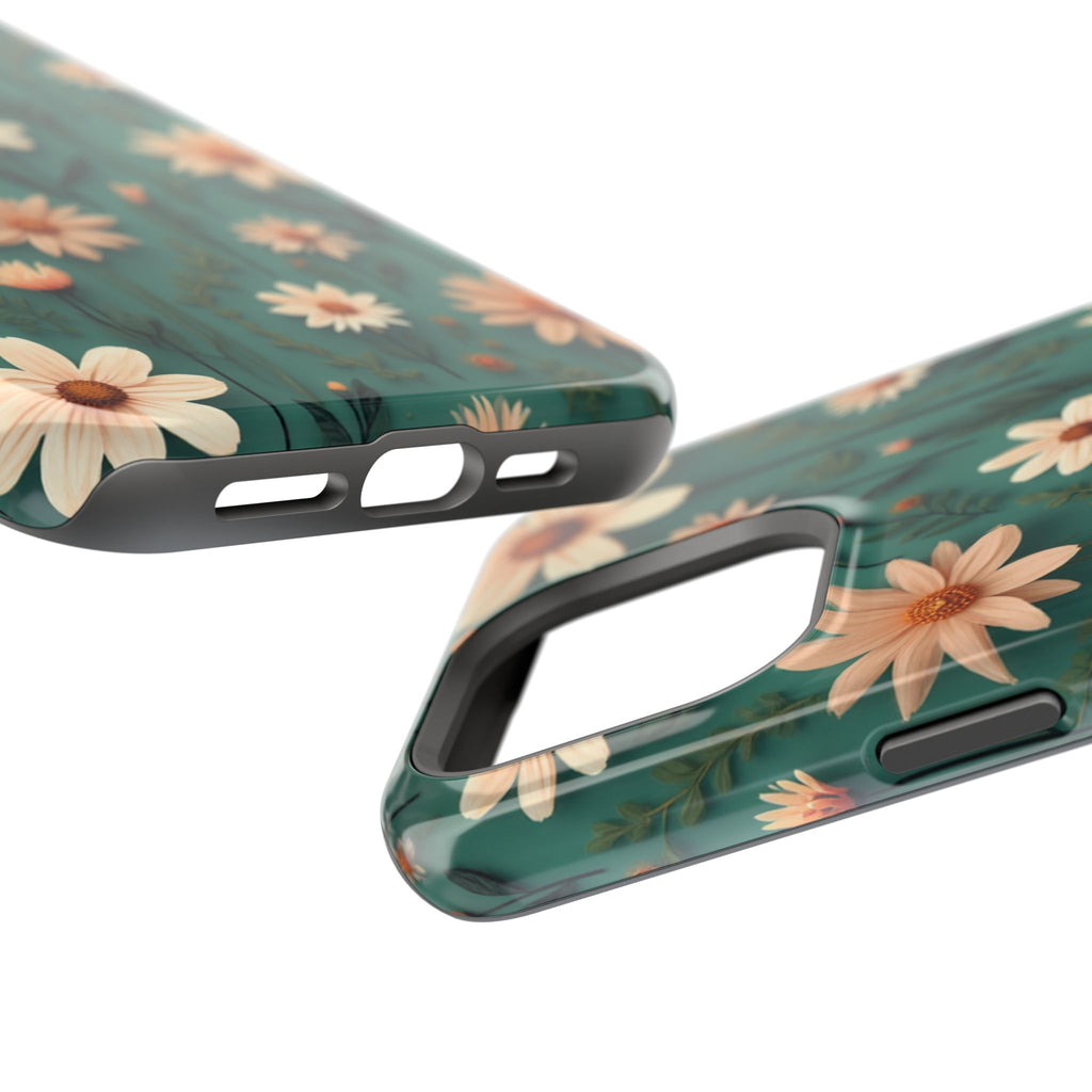 Floral Daisy Magnetic Impact-Resistant Phone Case