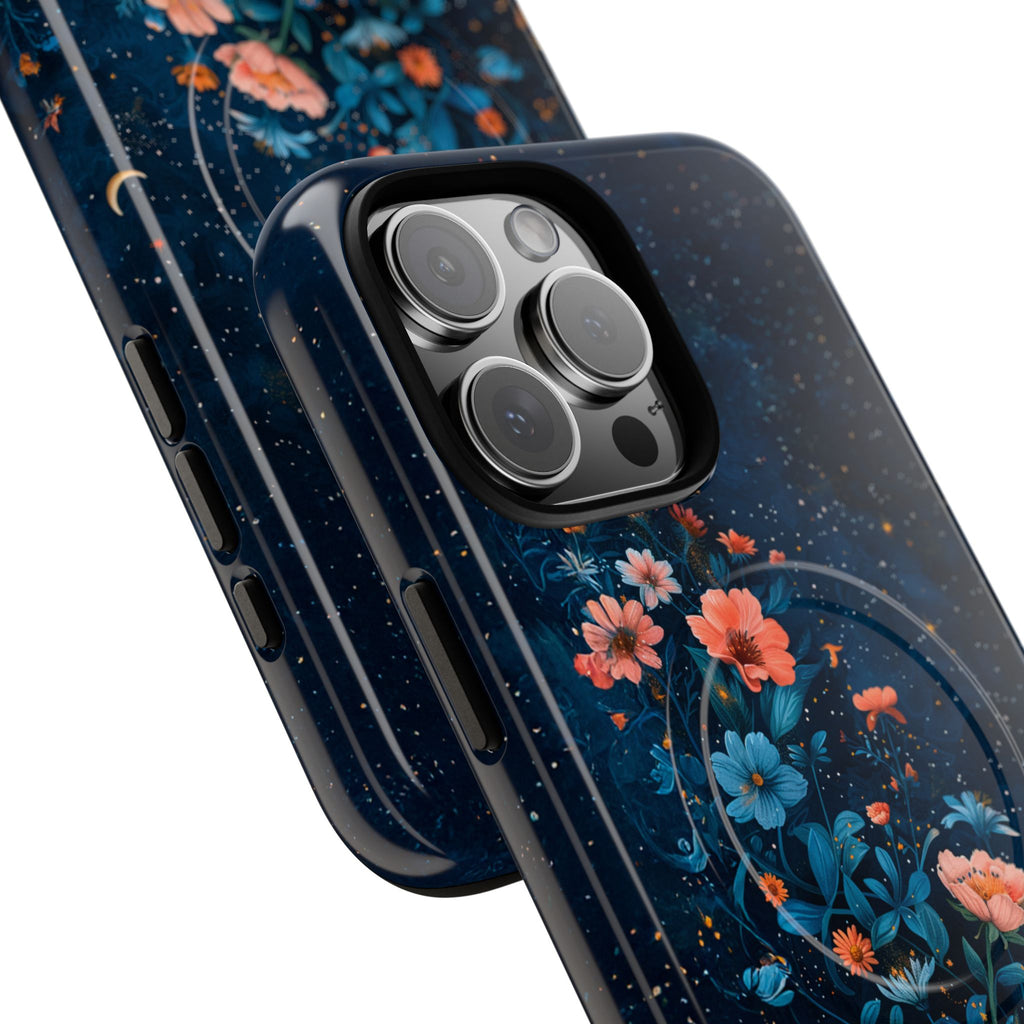 Floral Night Sky Tough Magnetic Phone Case