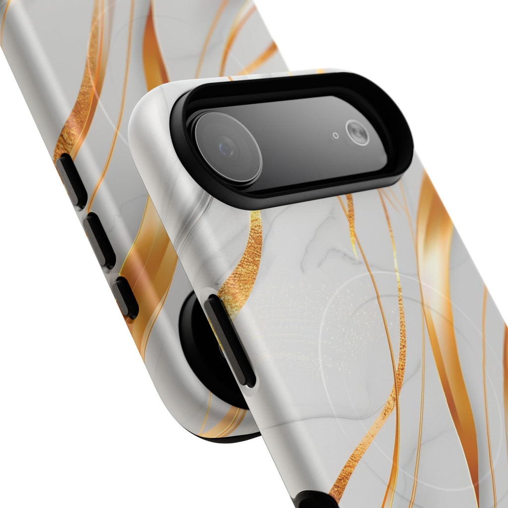 Marble Gold Wave Tough Magnetic Phone Case