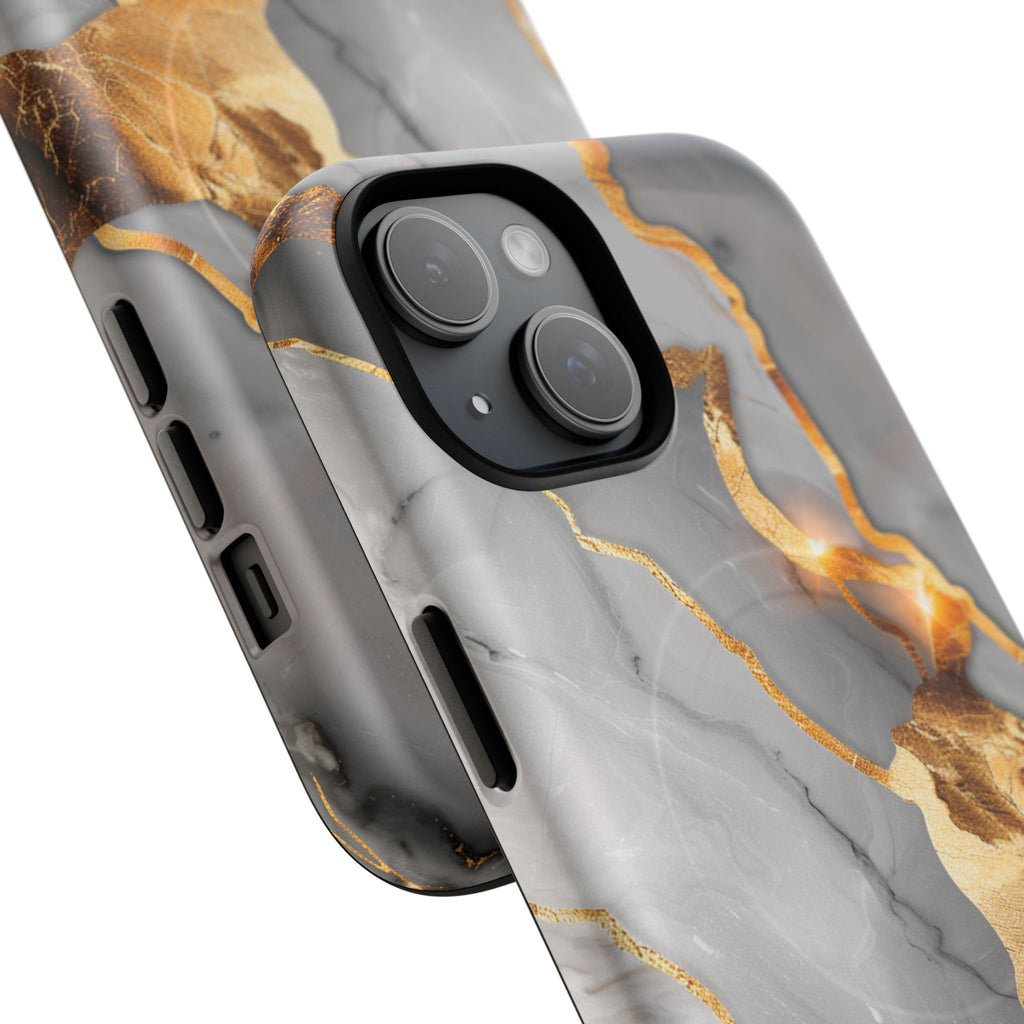 Marble Gold Vein Tough Magnetic Phone Case