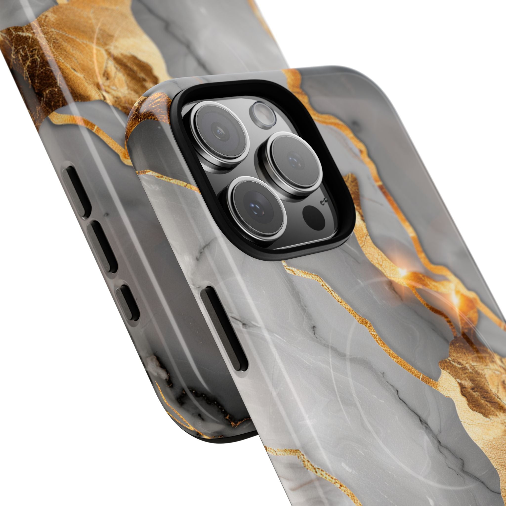 Marble Gold Vein Tough Magnetic Phone Case