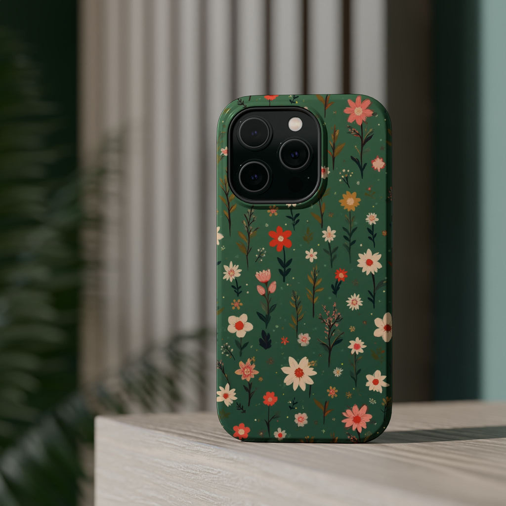 Floral Meadow Magnetic Impact-Resistant Phone Case