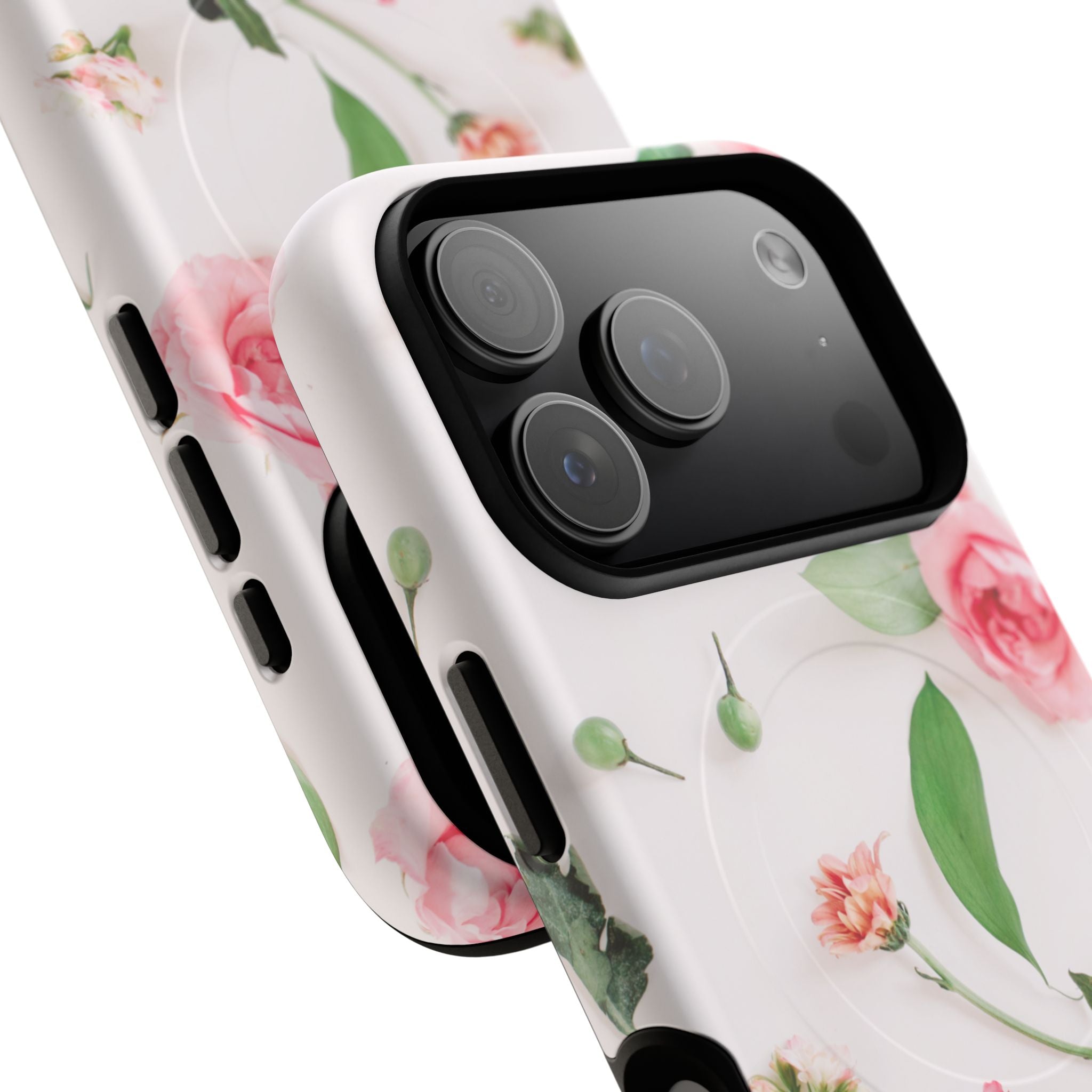 Floral Rose Tough Magnetic Phone Case