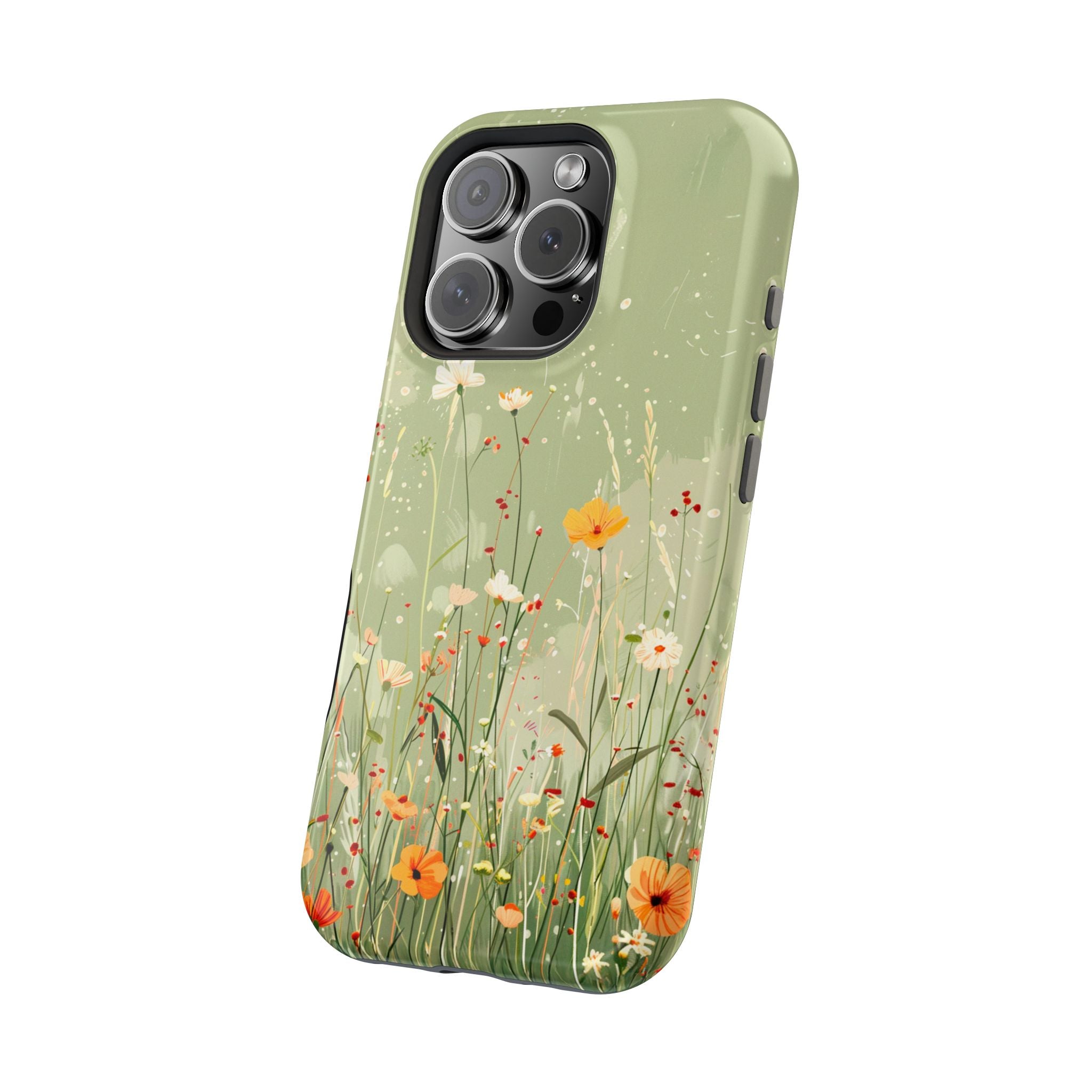 Floral Meadow Magnetic Impact-Resistant Phone Case