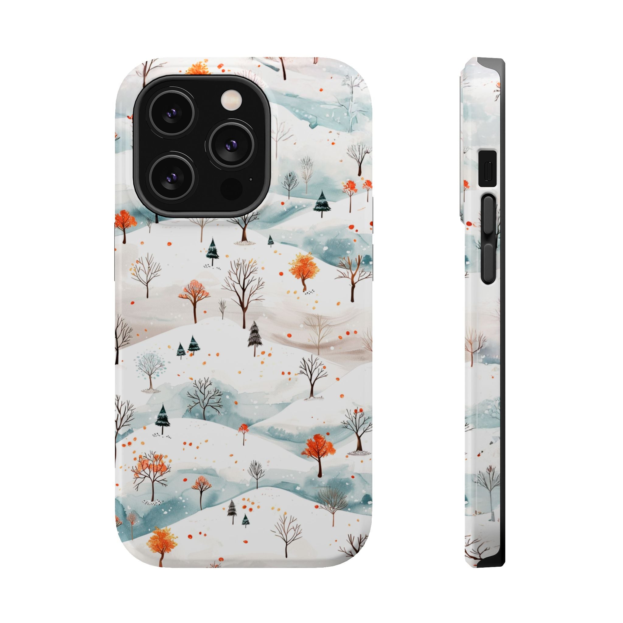Winter Woodland Magnetic Phone Case — Impact-Resistant MagSafe-Compatible