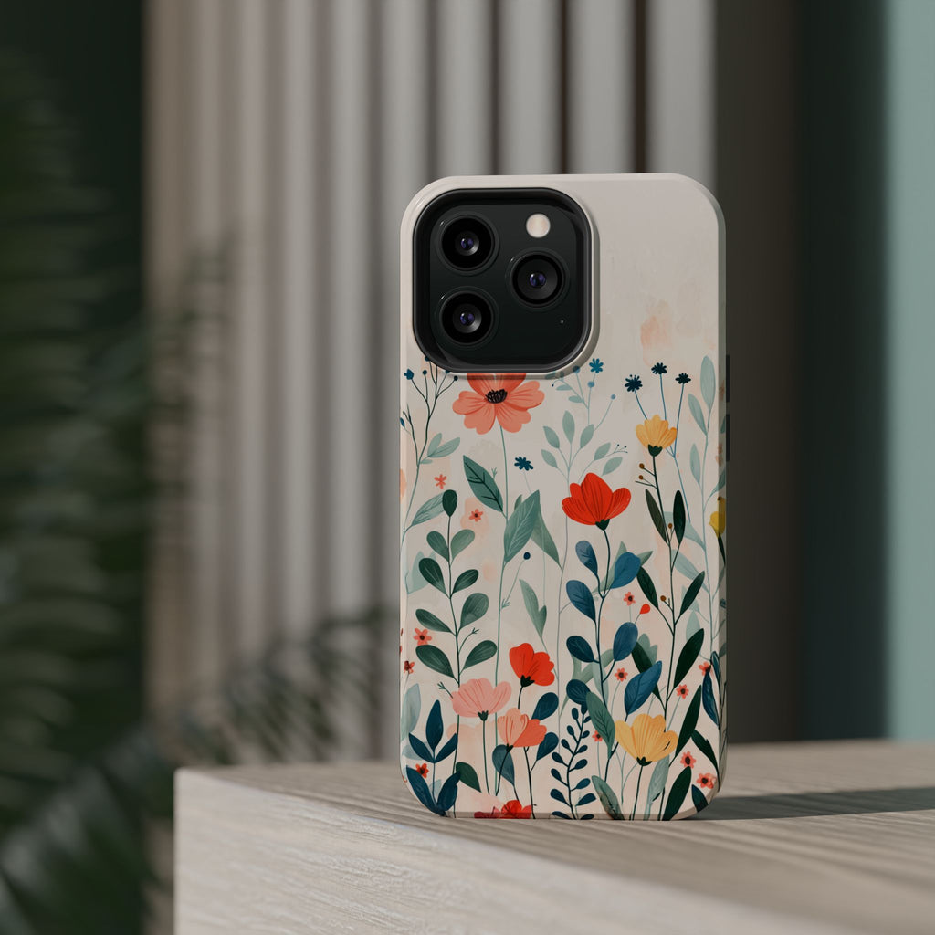 Floral Garden Magnetic Impact-Resistant Phone Case