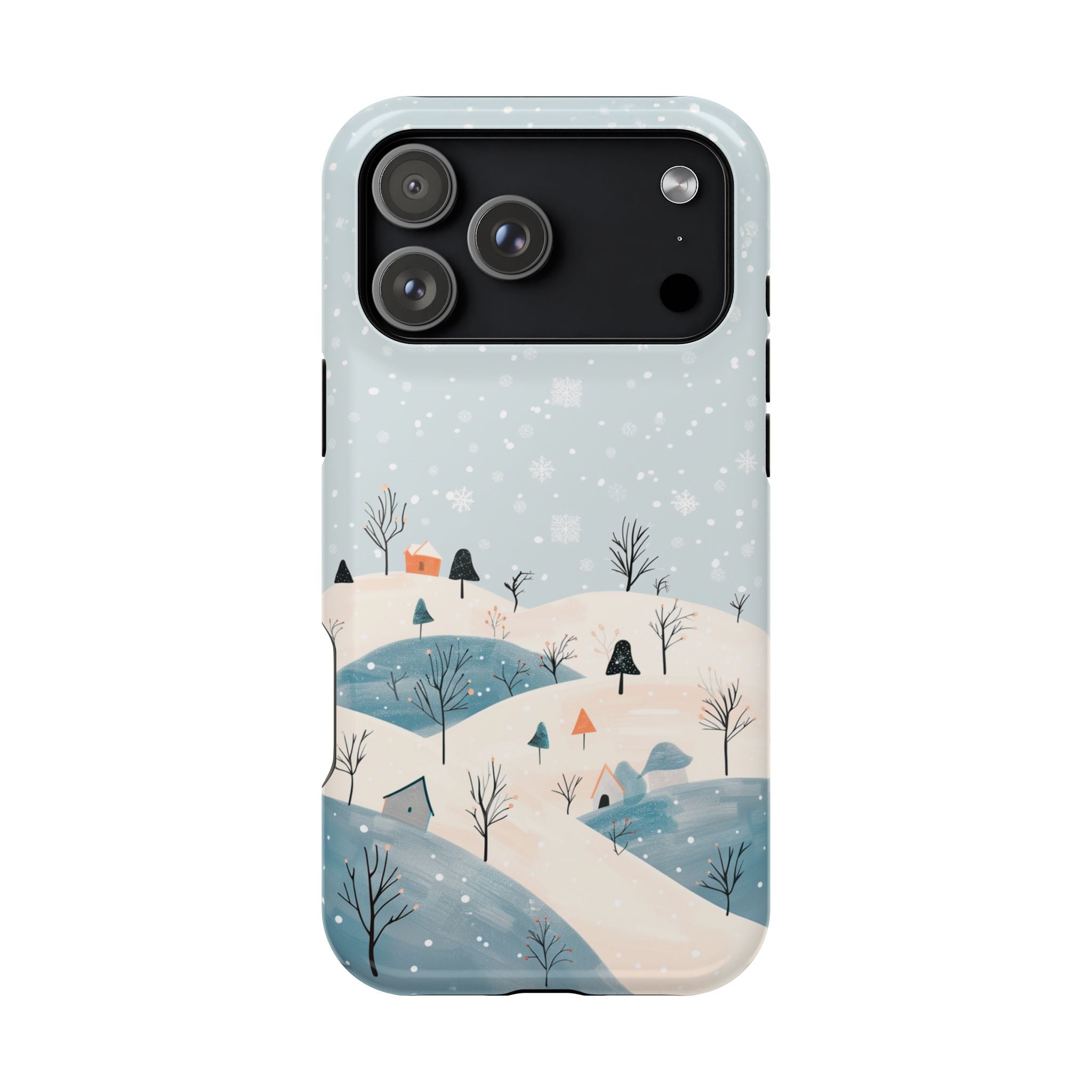 Winter Snowy Hills Magnetic Impact Phone Case — Cute Scenic Landscape iPhone Cover
