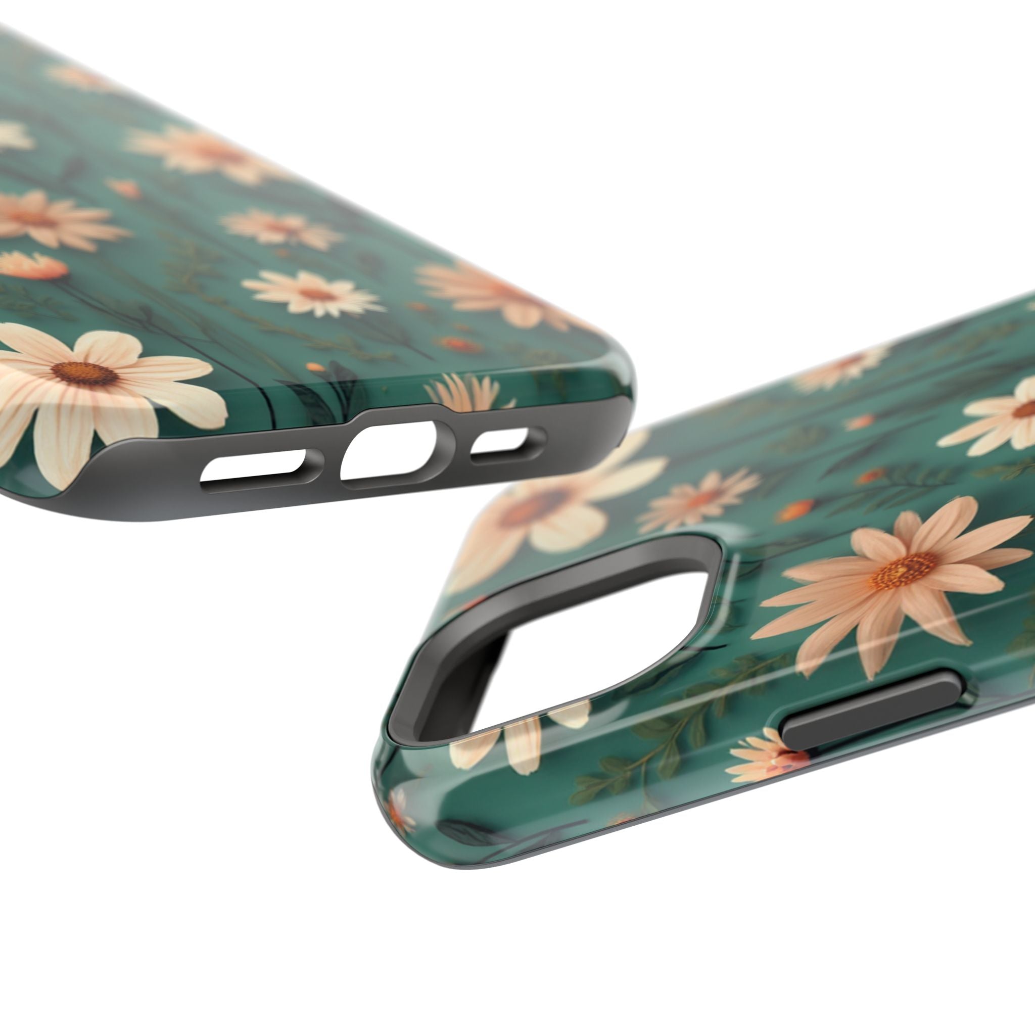 Floral Daisy Magnetic Impact-Resistant Phone Case