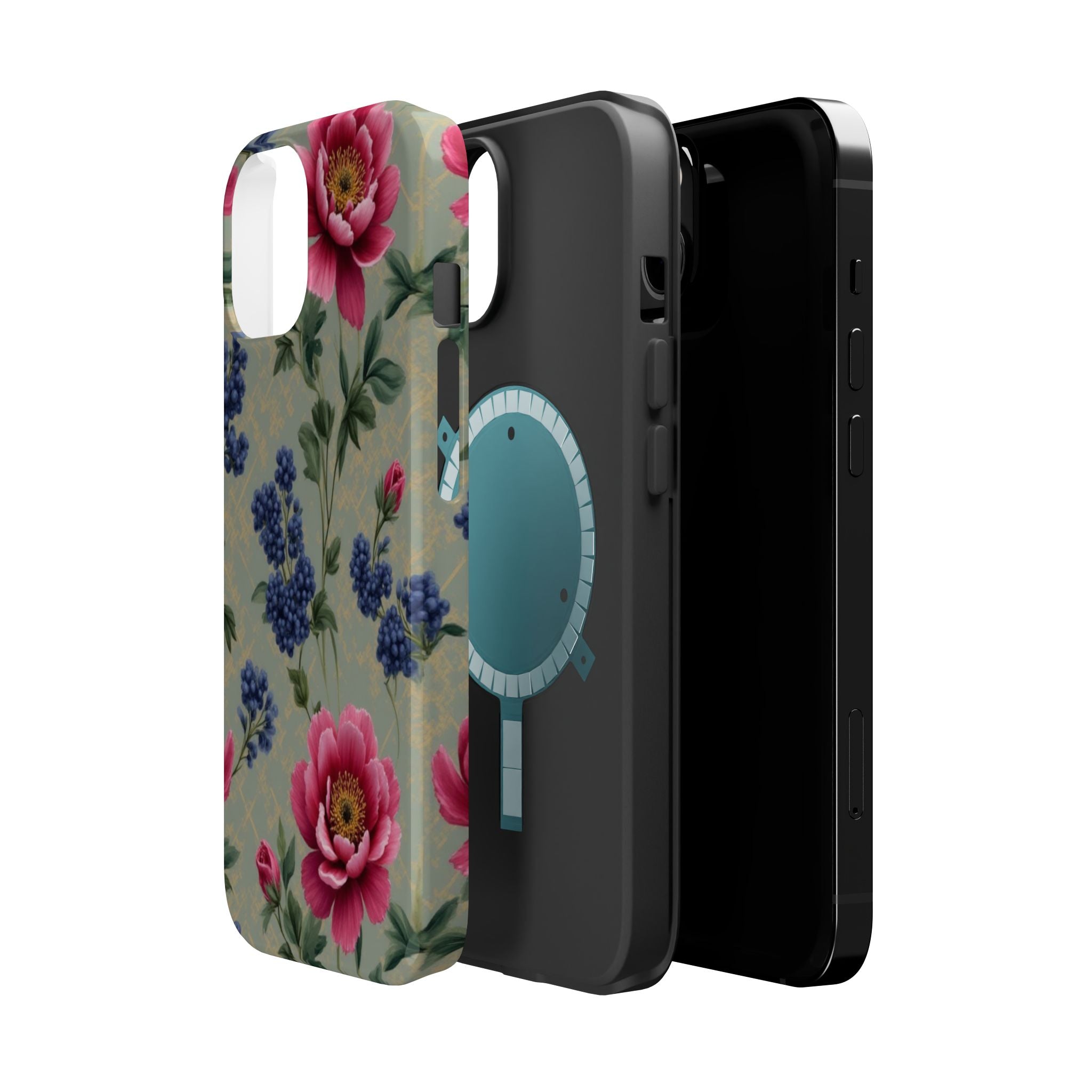 Floral Vintage Magnetic Impact-Resistant Phone Case