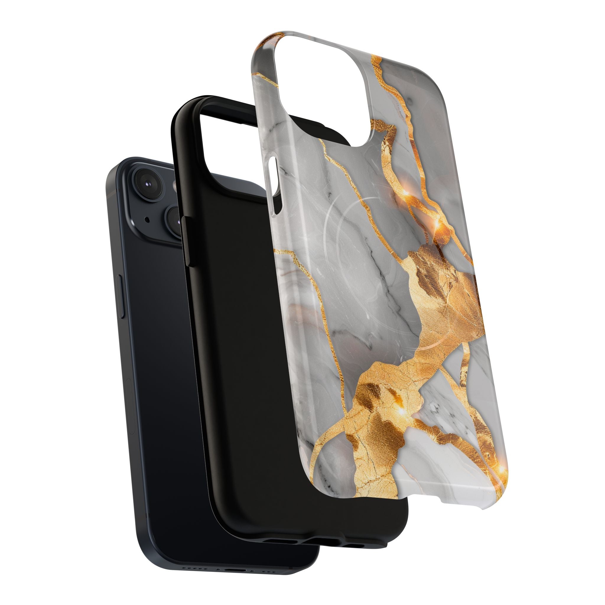 Marble Gold Vein Tough Magnetic Phone Case
