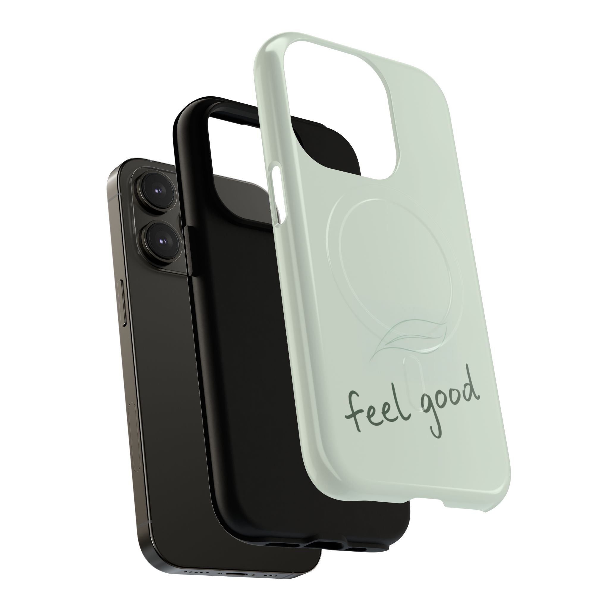 MagSafe Phone Case — "feel good" Minimal Pastel Protective Case