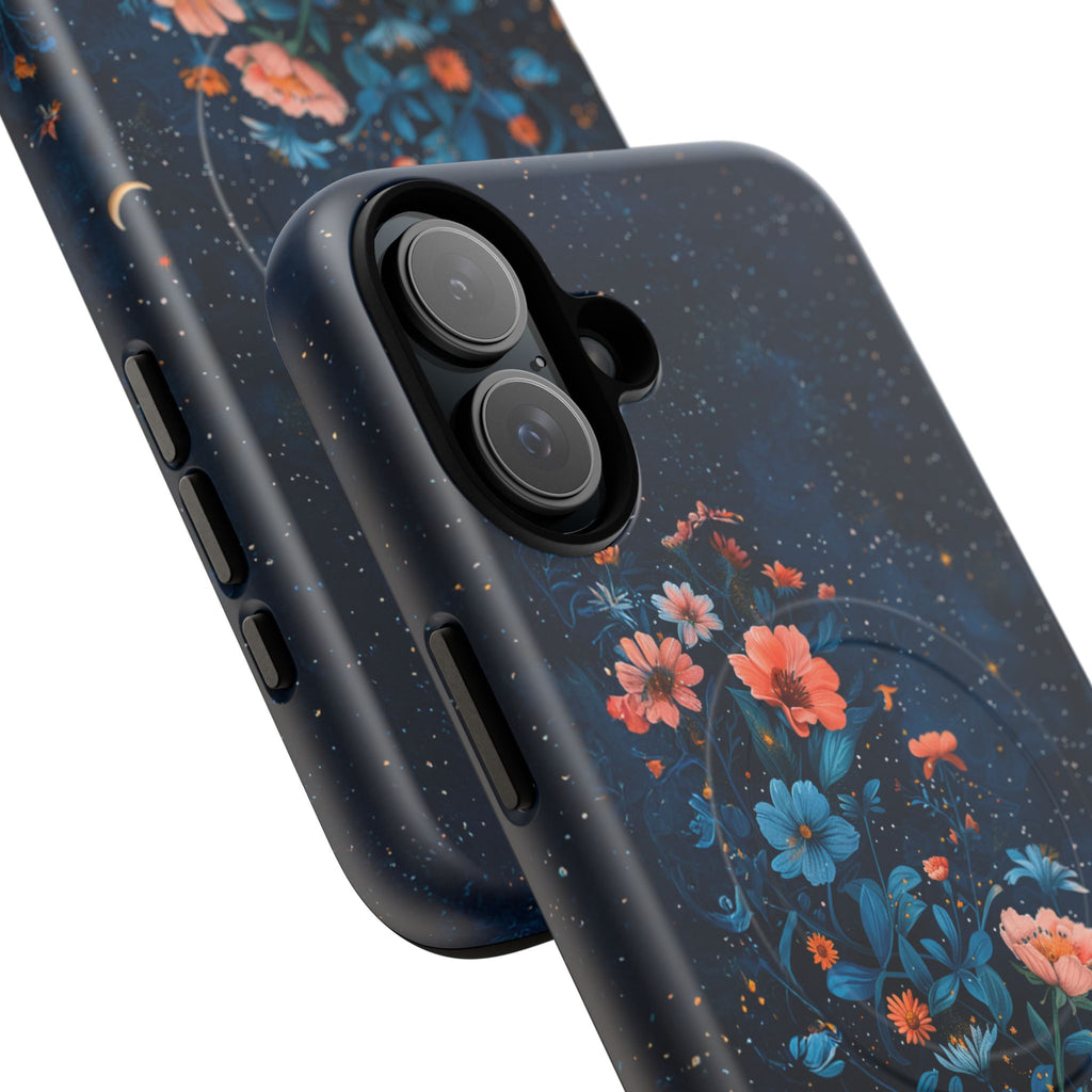 Floral Night Sky Tough Magnetic Phone Case