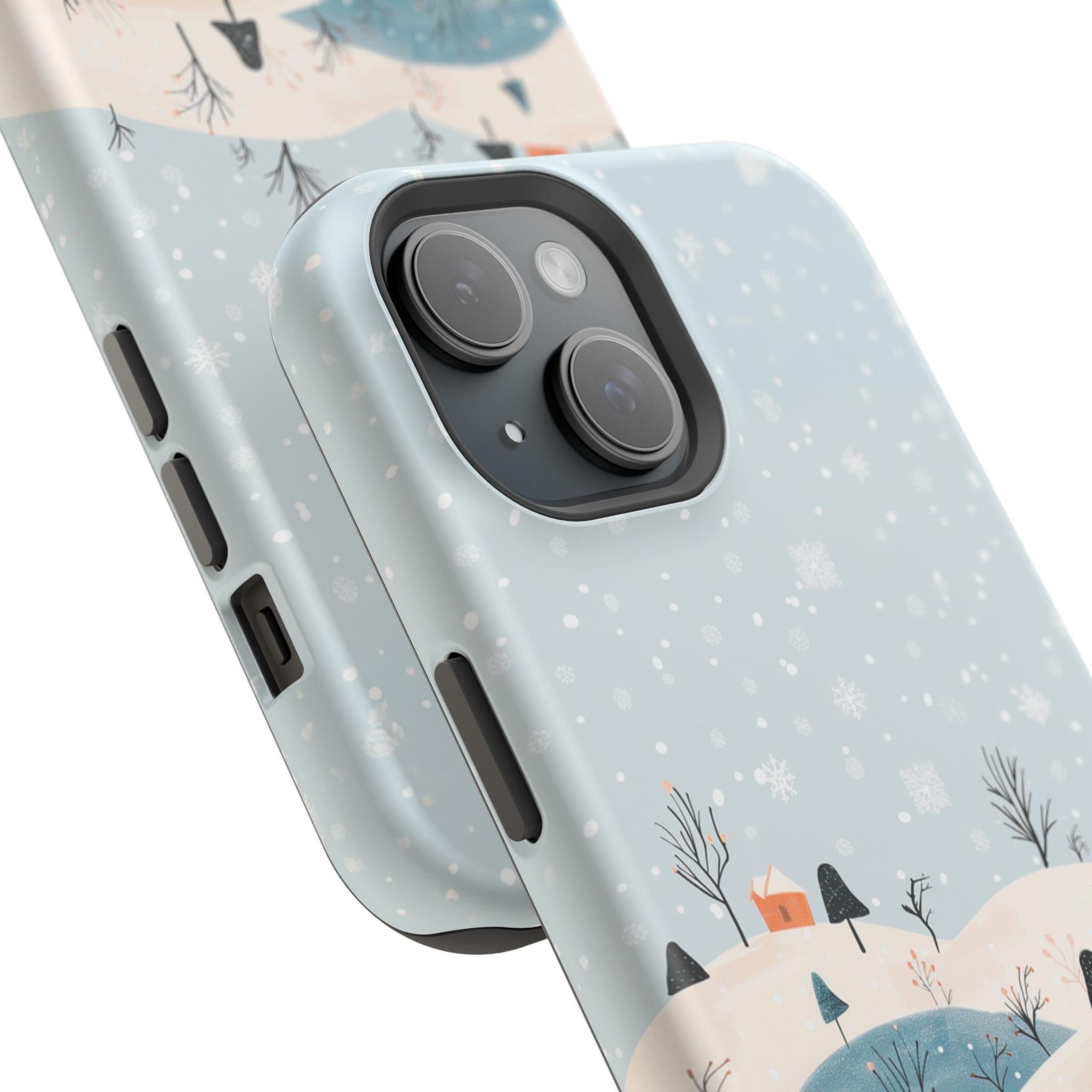 Winter Snowy Hills Magnetic Impact Phone Case — Cute Scenic Landscape iPhone Cover
