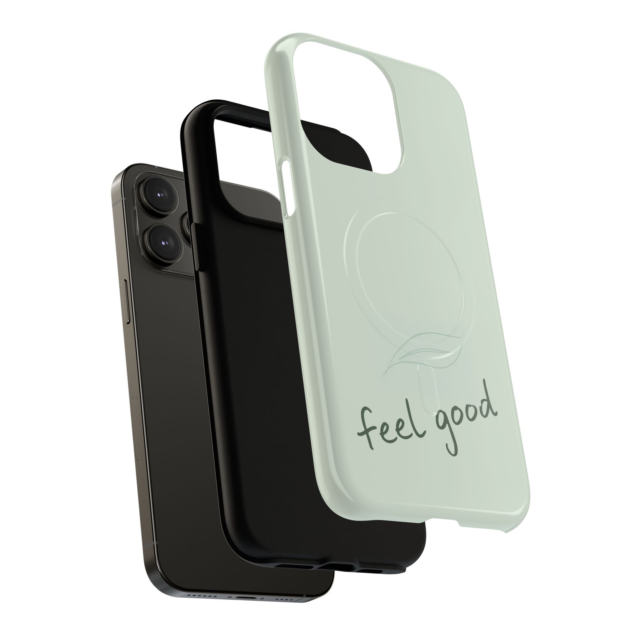 MagSafe Phone Case — "feel good" Minimal Pastel Protective Case