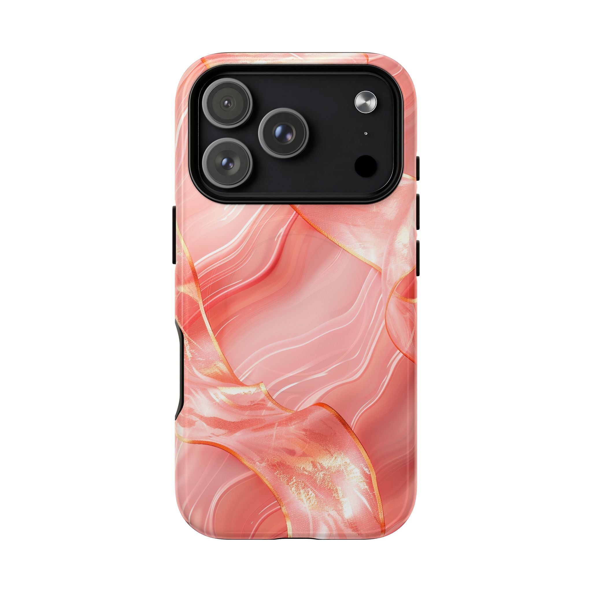 Pink Marble Magnetic Phone Case — Tough Protective iPhone Cover