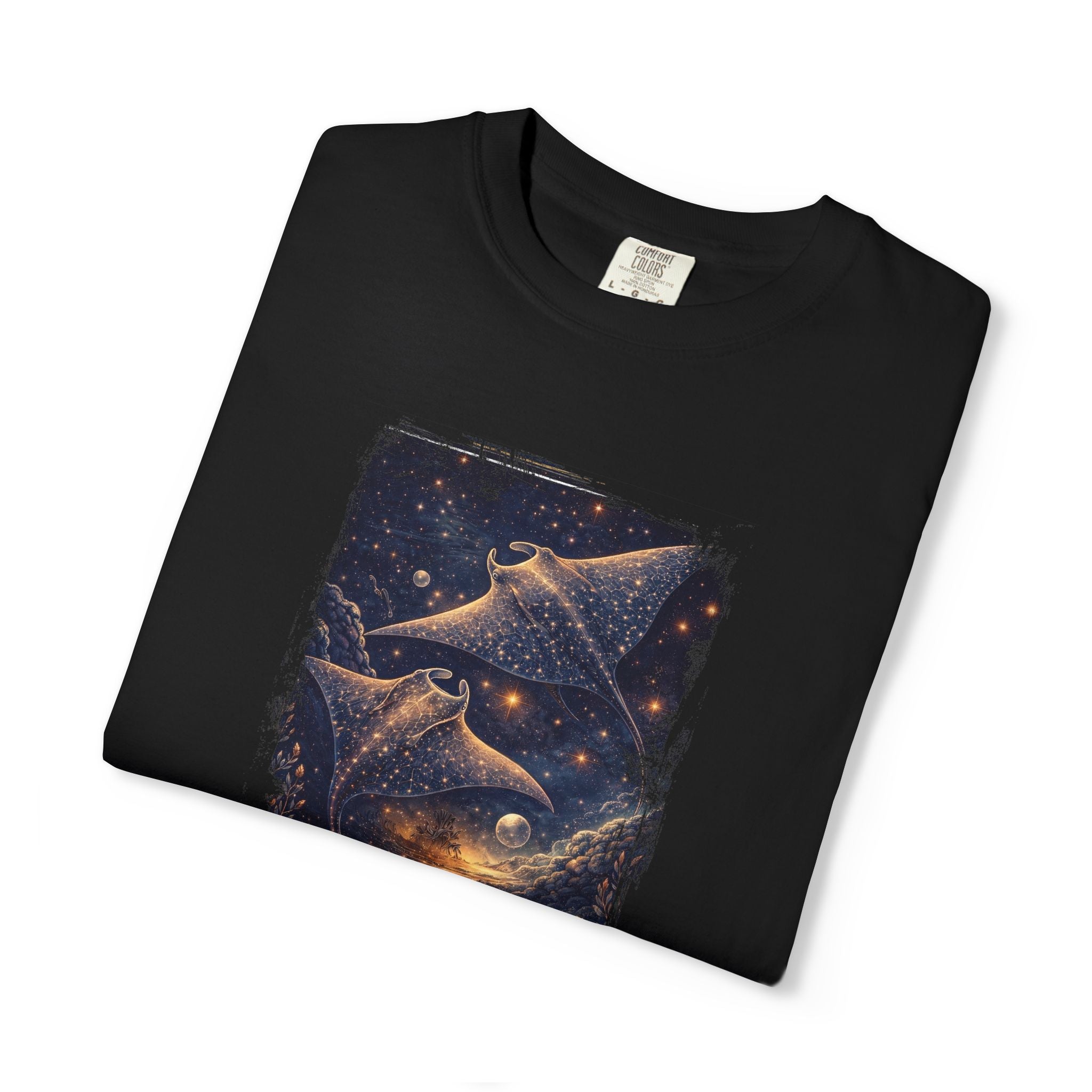 Cosmic Dolphin Night Sky T-Shirt
