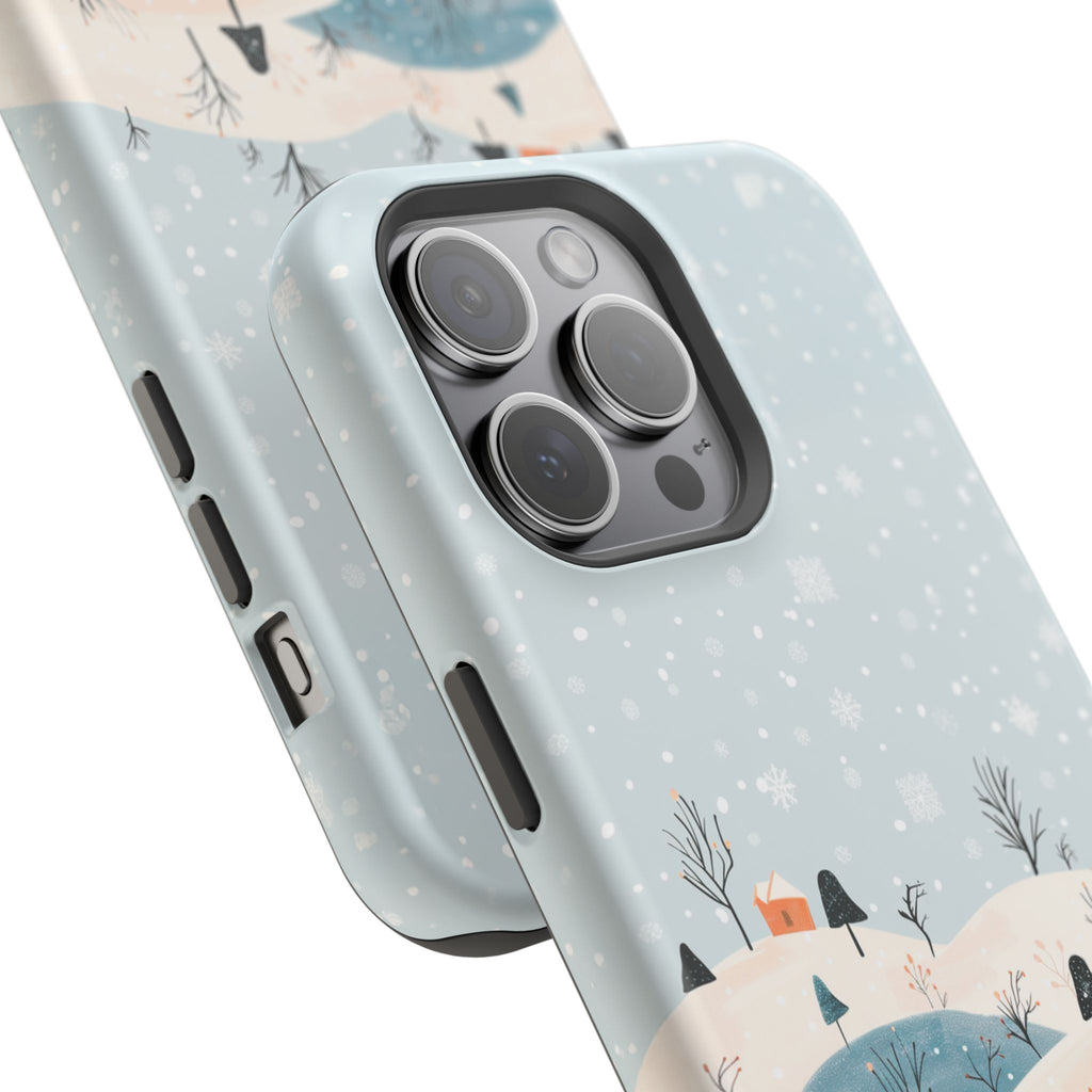 Winter Snowy Hills Magnetic Impact Phone Case — Cute Scenic Landscape iPhone Cover