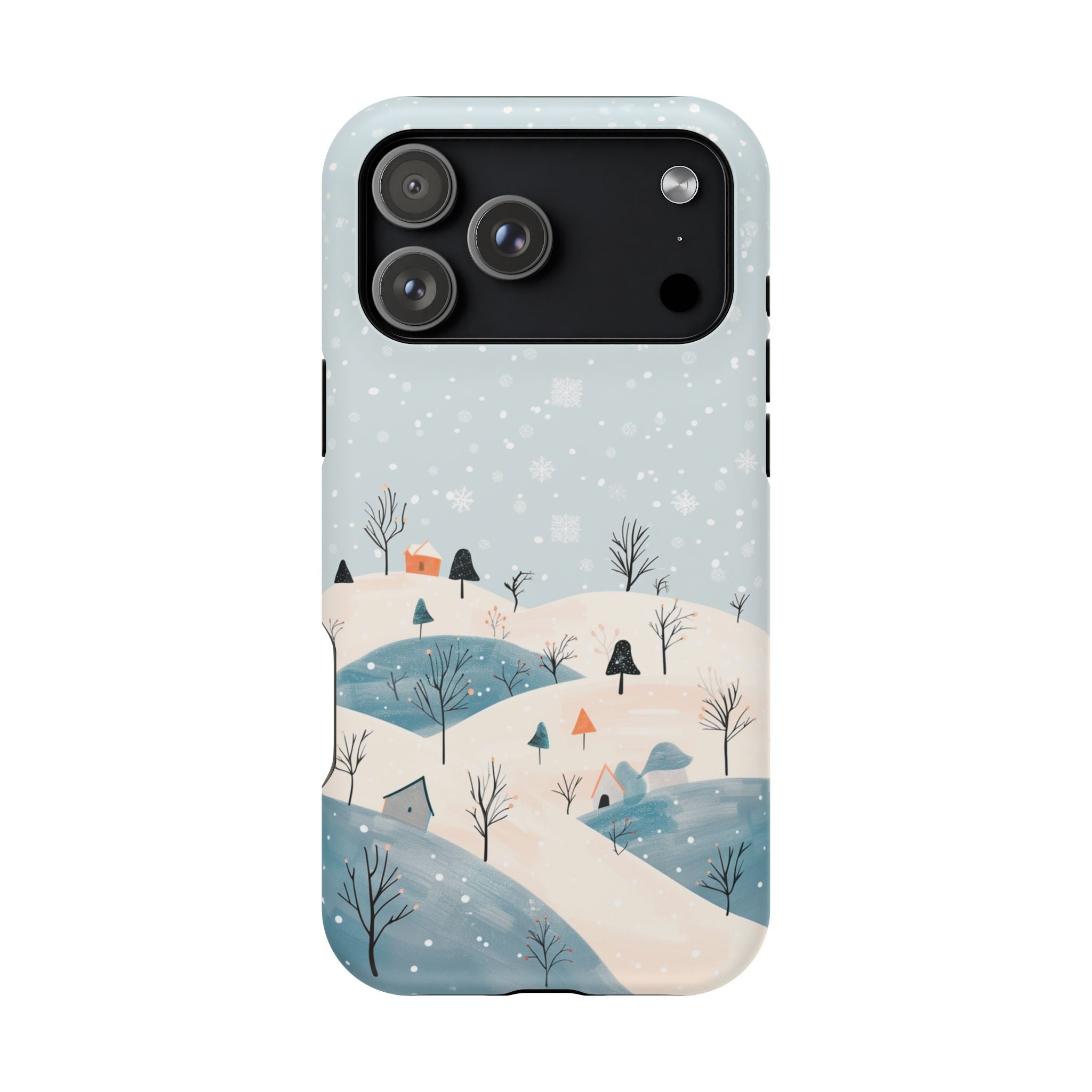 Winter Snowy Hills Magnetic Impact Phone Case — Cute Scenic Landscape iPhone Cover