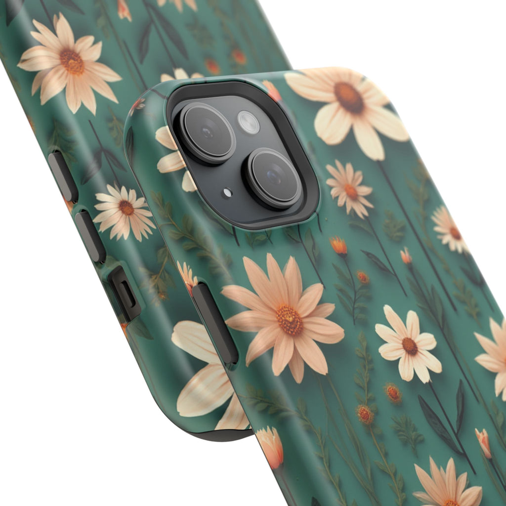 Floral Daisy Magnetic Impact-Resistant Phone Case