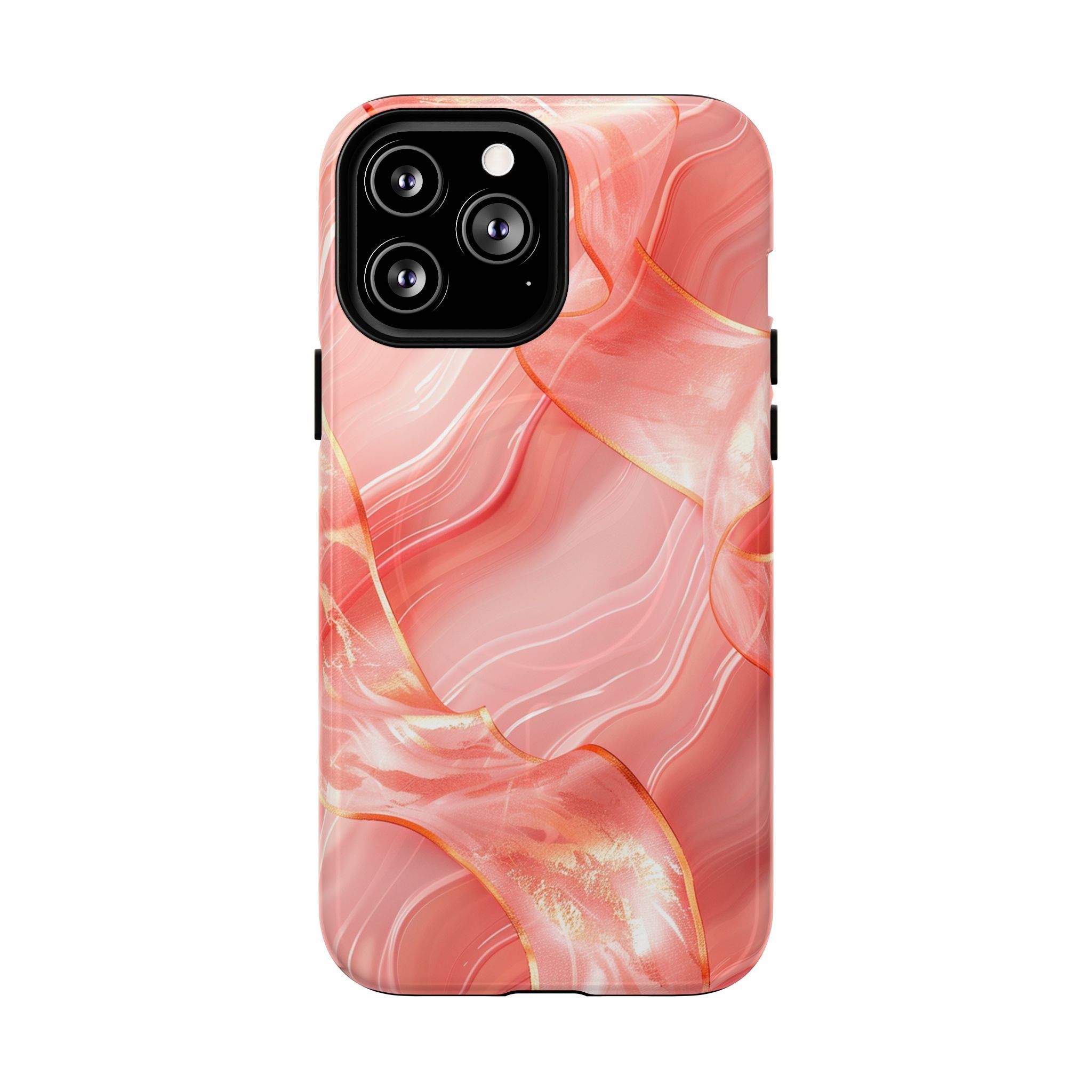 Pink Marble Magnetic Phone Case — Tough Protective iPhone Cover