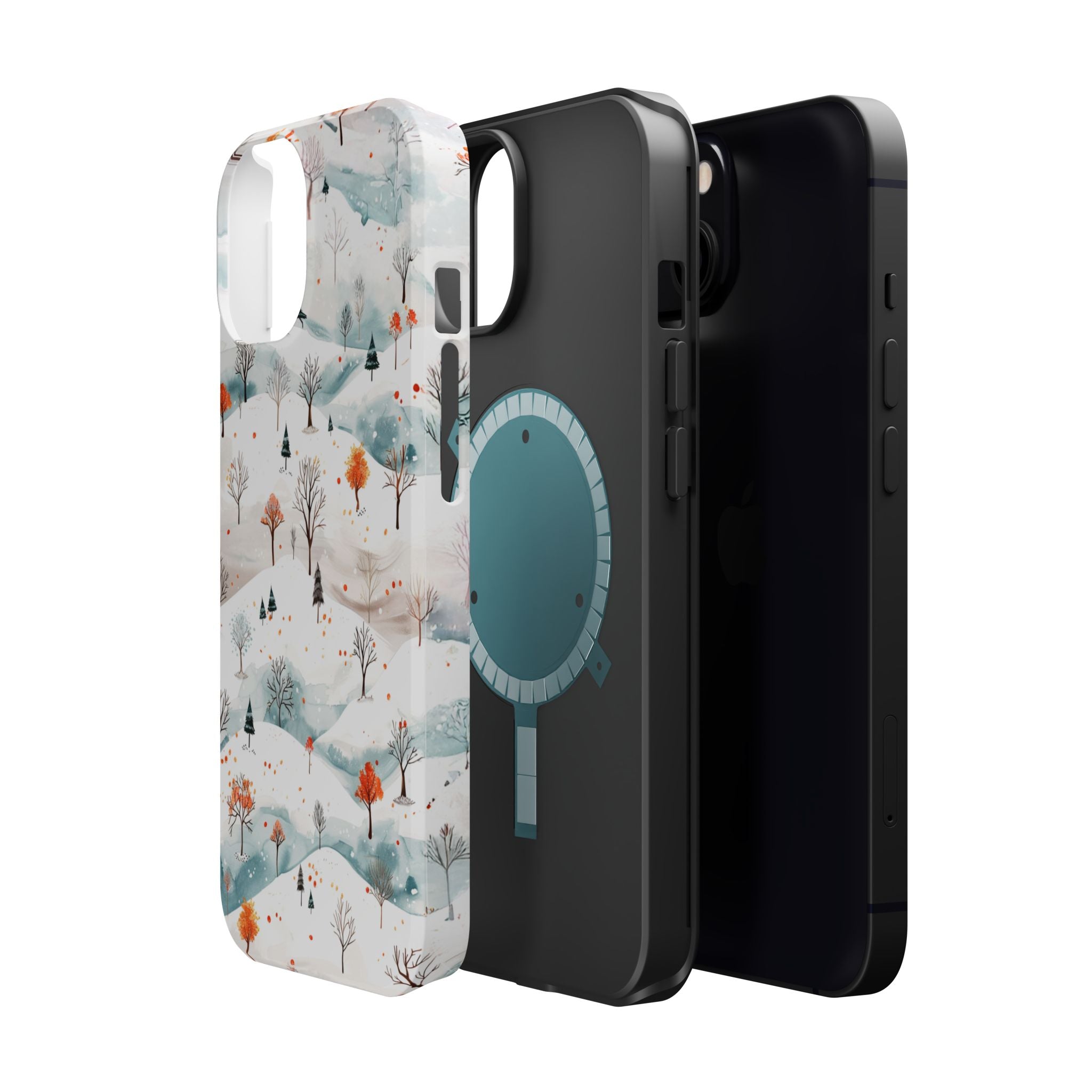 Winter Woodland Magnetic Phone Case — Impact-Resistant MagSafe-Compatible