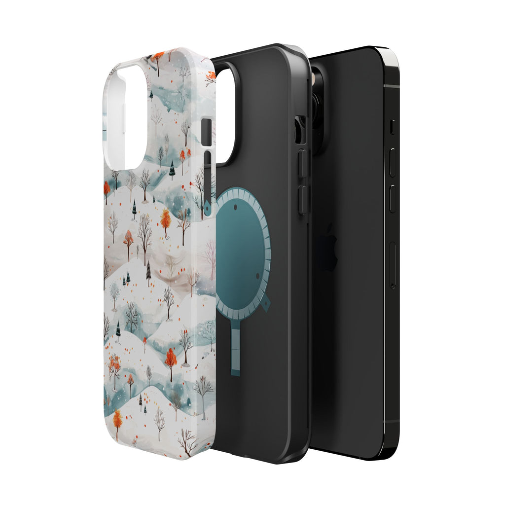 Winter Woodland Magnetic Phone Case — Impact-Resistant MagSafe-Compatible