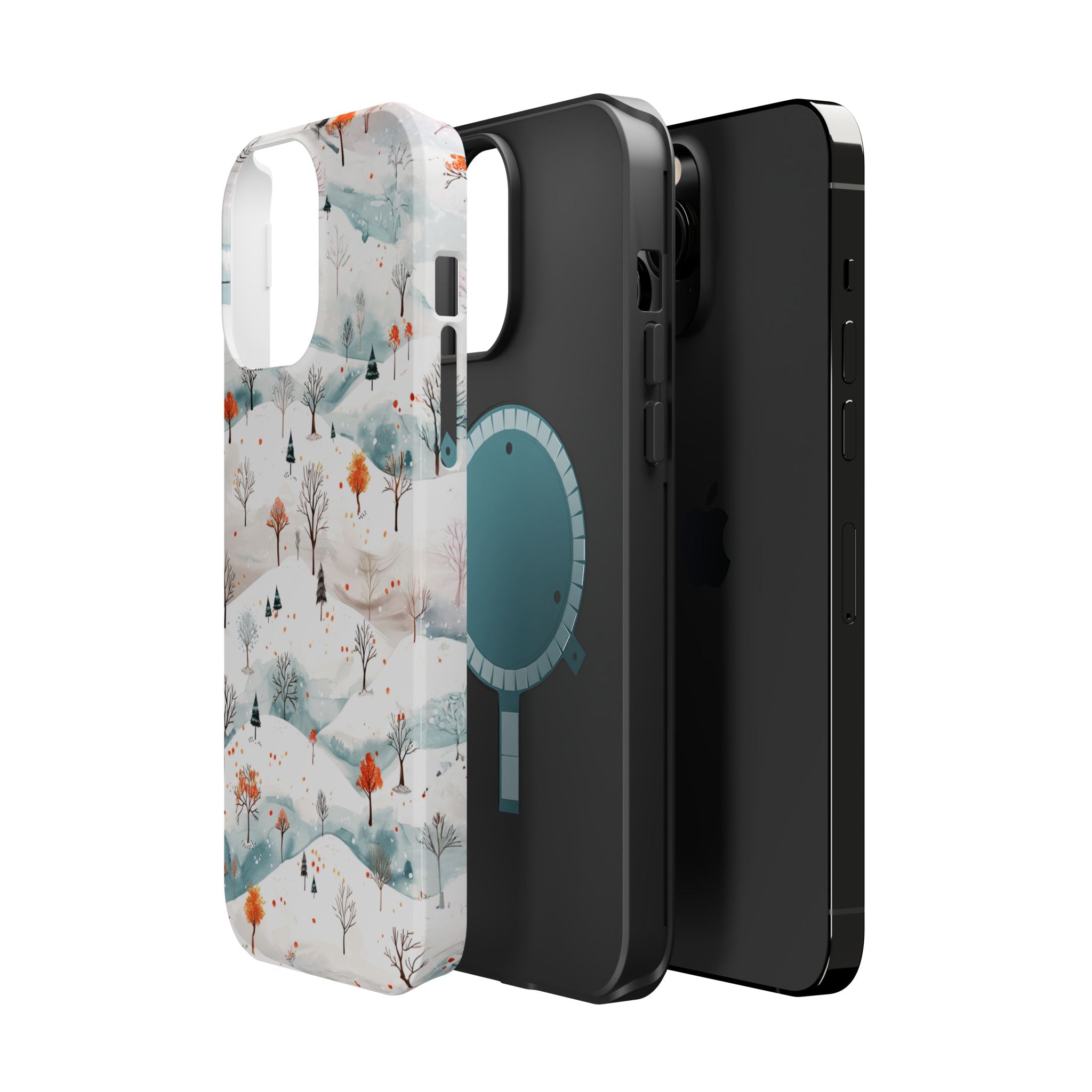 Winter Woodland Magnetic Phone Case — Impact-Resistant MagSafe-Compatible