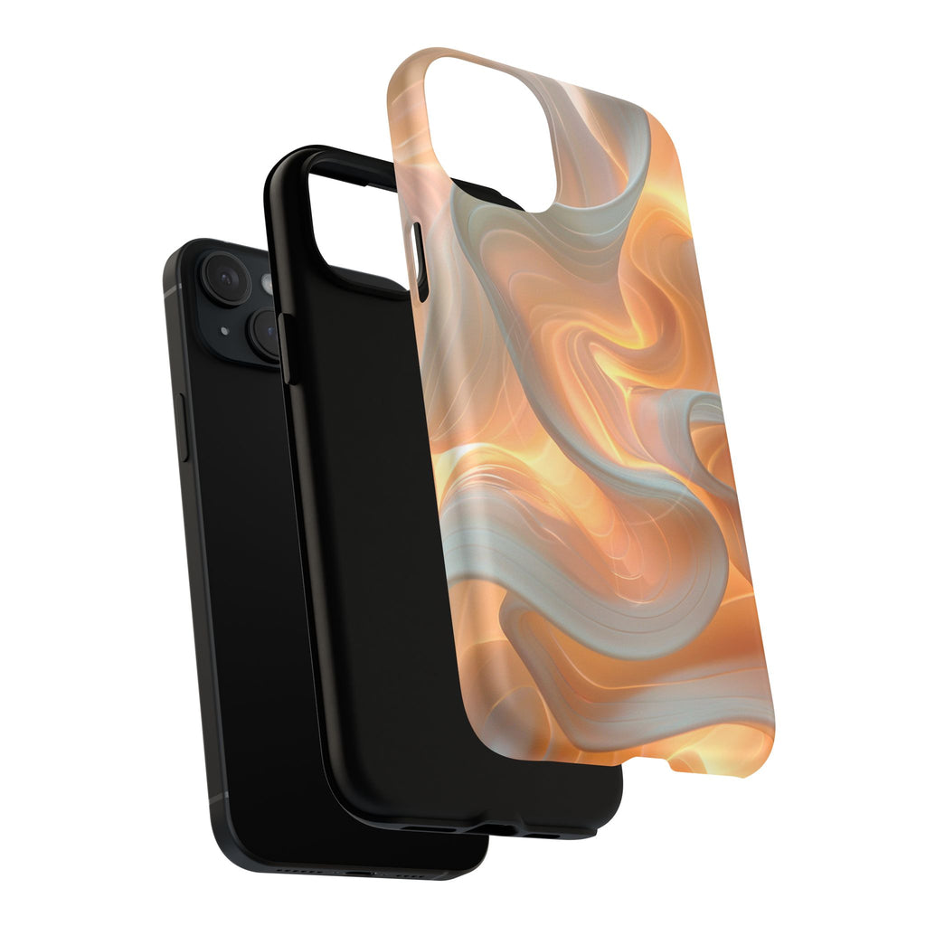 Marbled Amber Swirl Tough Magnetic Case