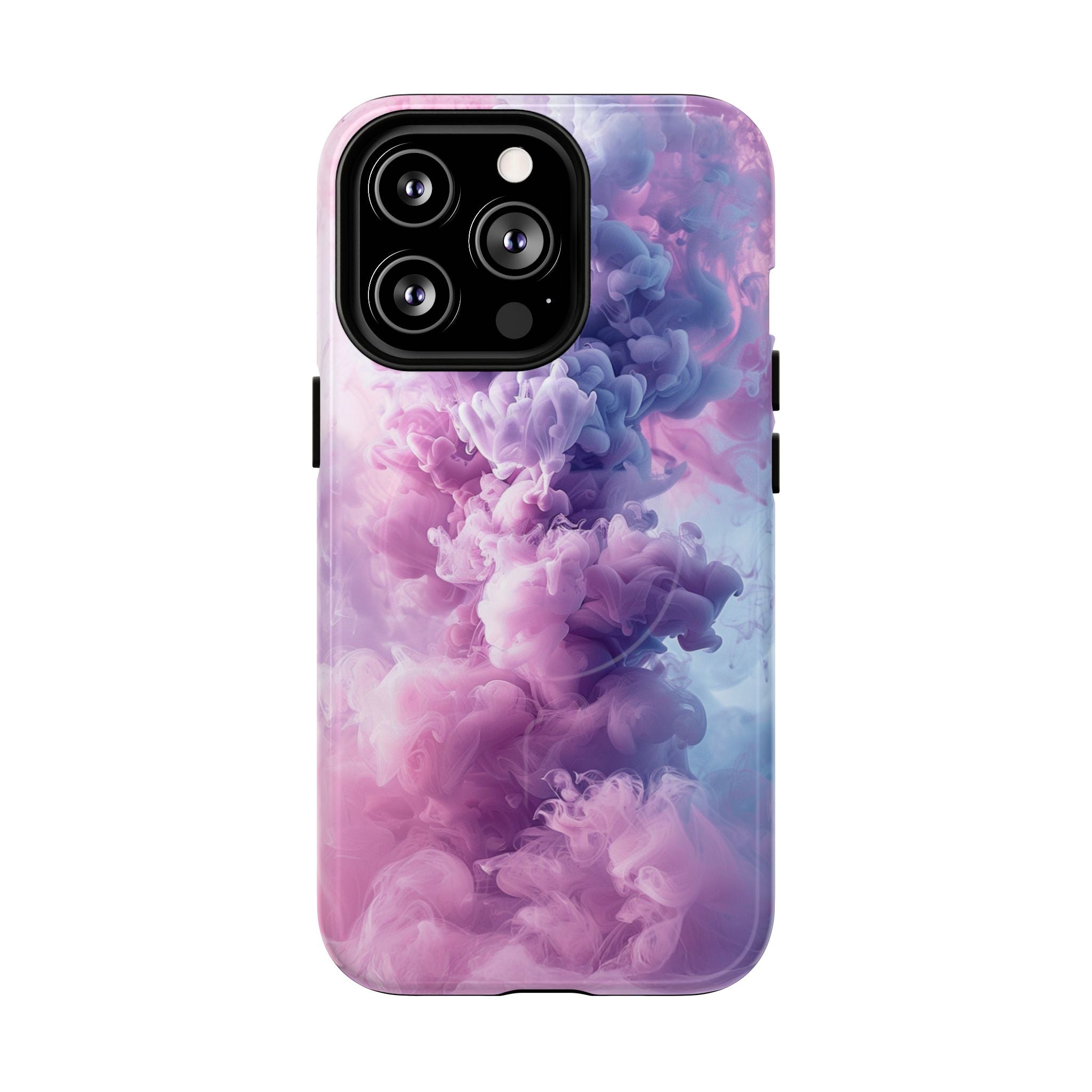Magnetic Tough Phone Case — Pink & Purple Cloud Smoke Design