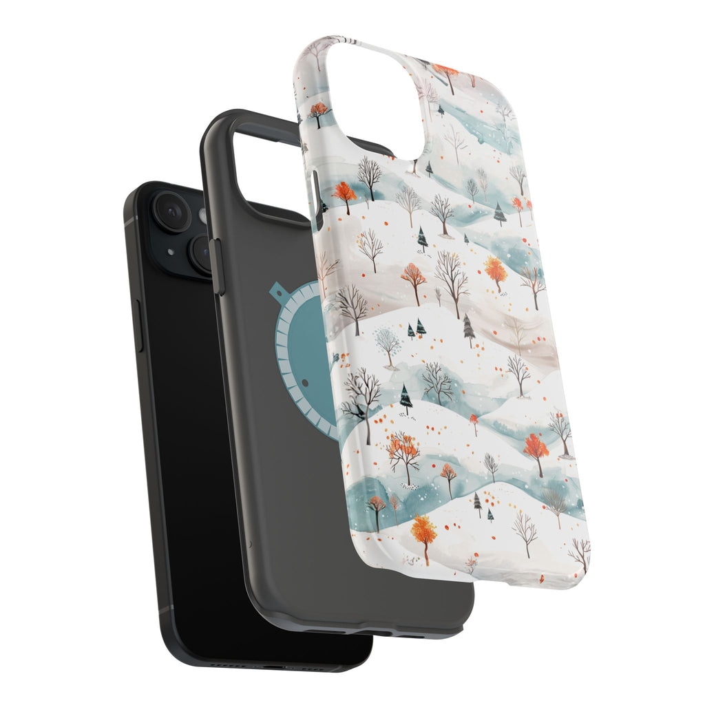 Winter Woodland Magnetic Phone Case — Impact-Resistant MagSafe-Compatible