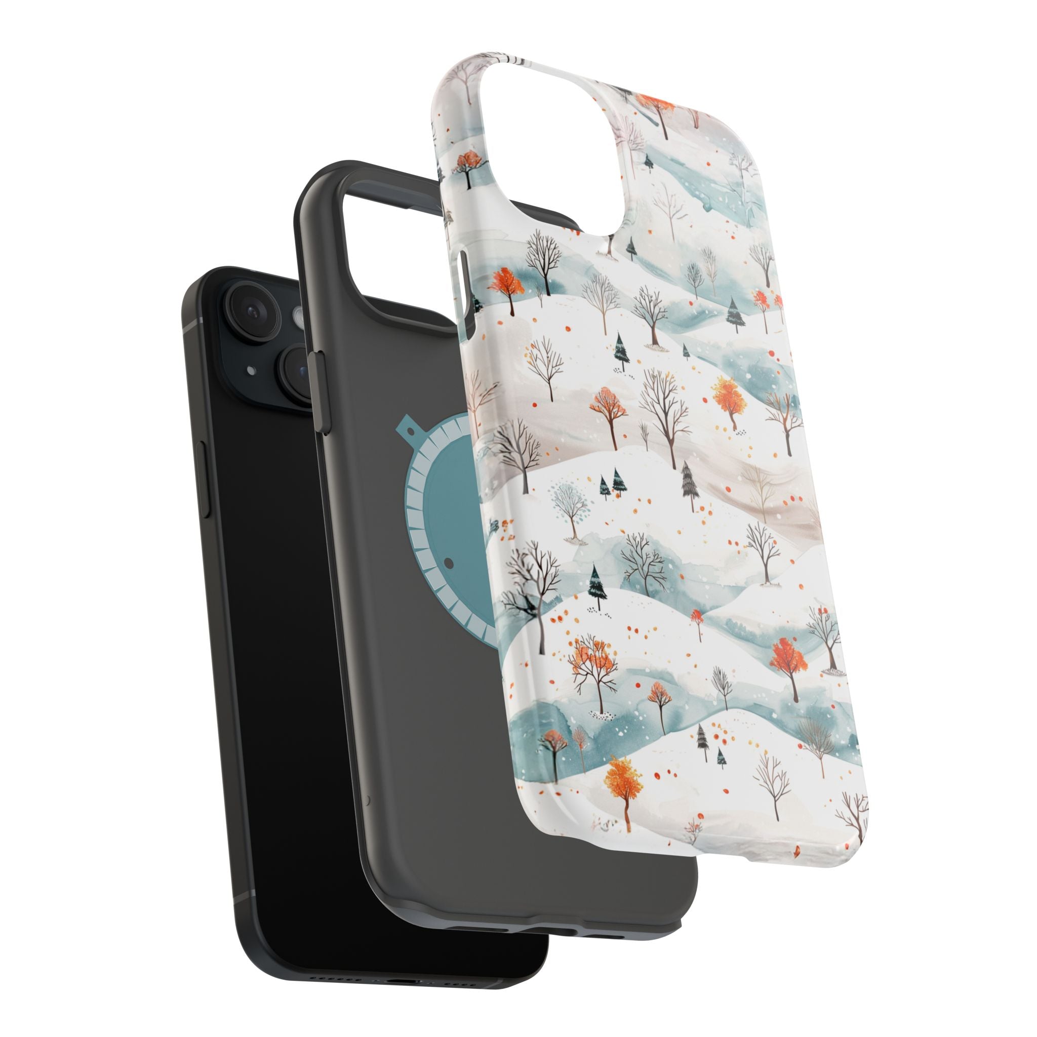 Winter Woodland Magnetic Phone Case — Impact-Resistant MagSafe-Compatible