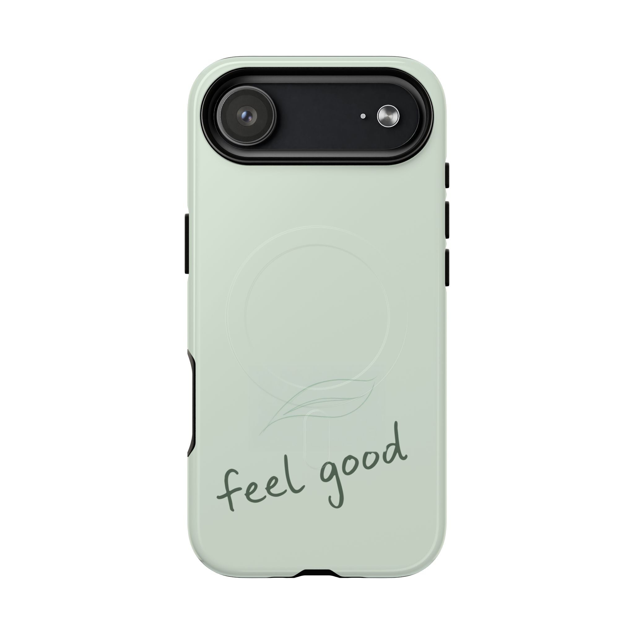 MagSafe Phone Case — "feel good" Minimal Pastel Protective Case