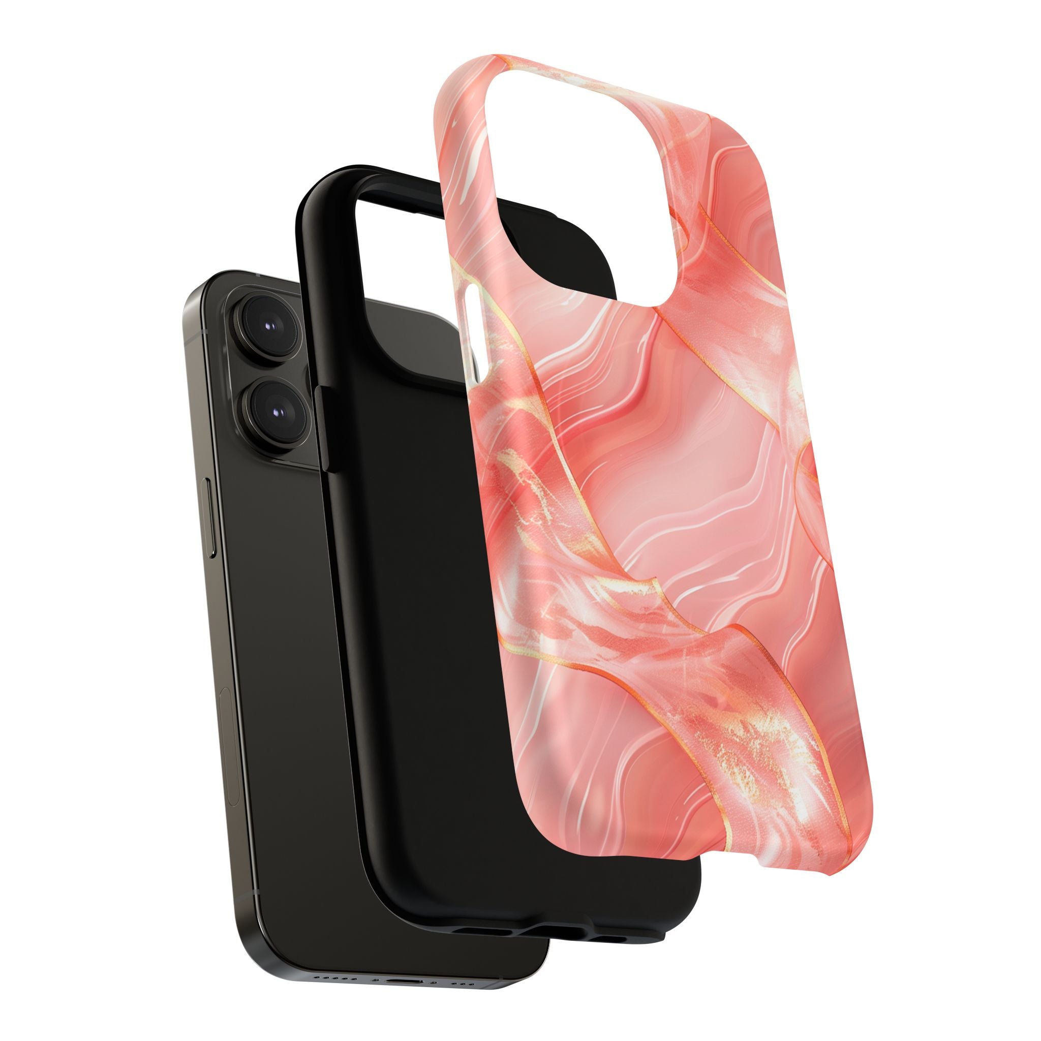 Pink Marble Magnetic Phone Case — Tough Protective iPhone Cover