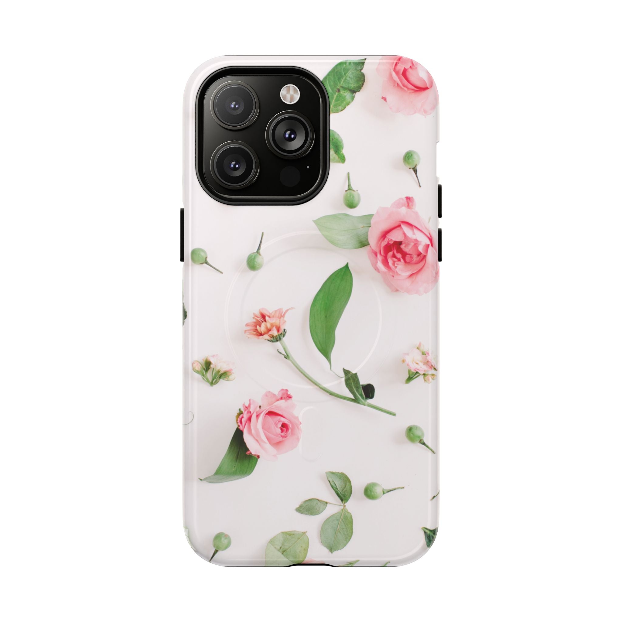 Floral Rose Tough Magnetic Phone Case