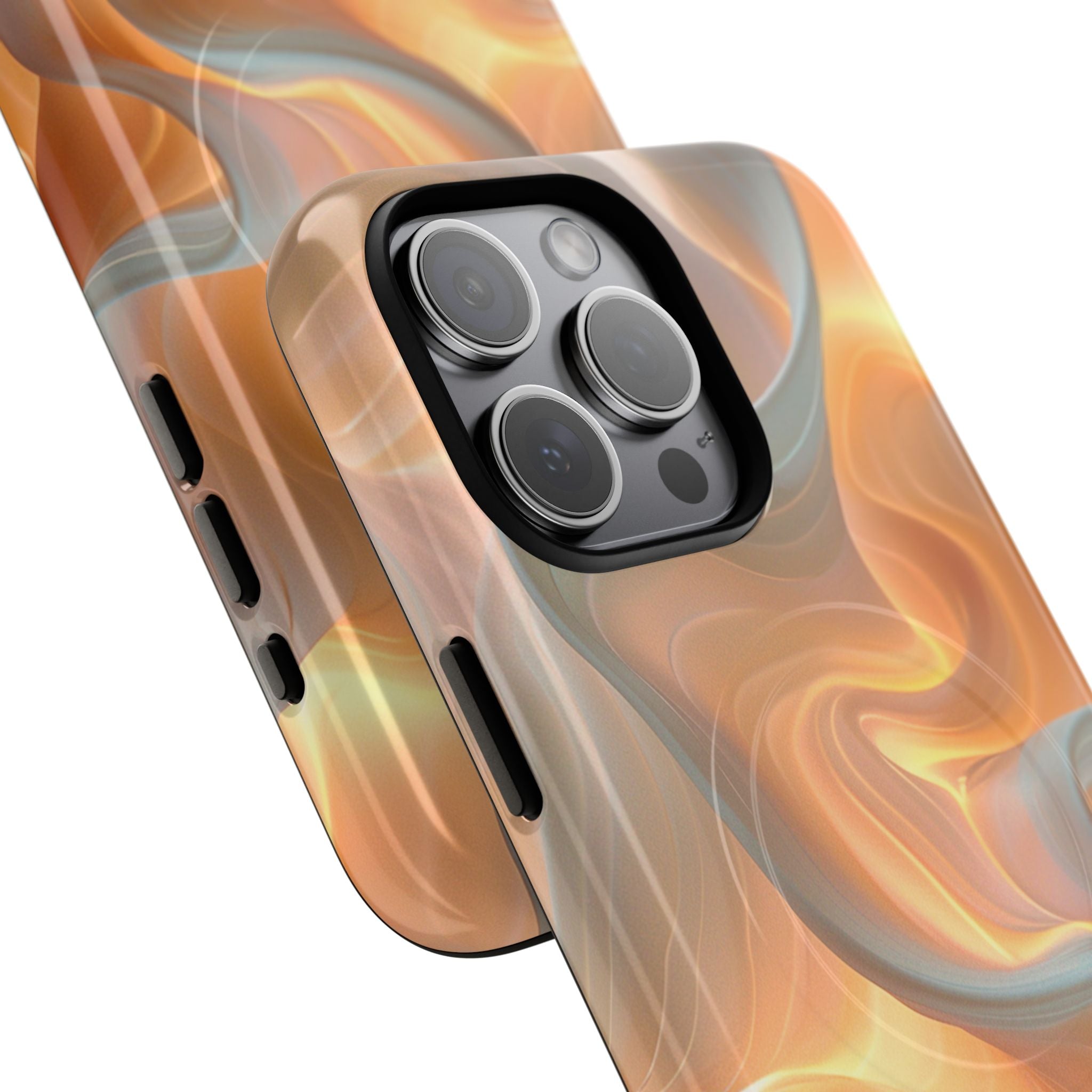 Marbled Amber Swirl Tough Magnetic Case