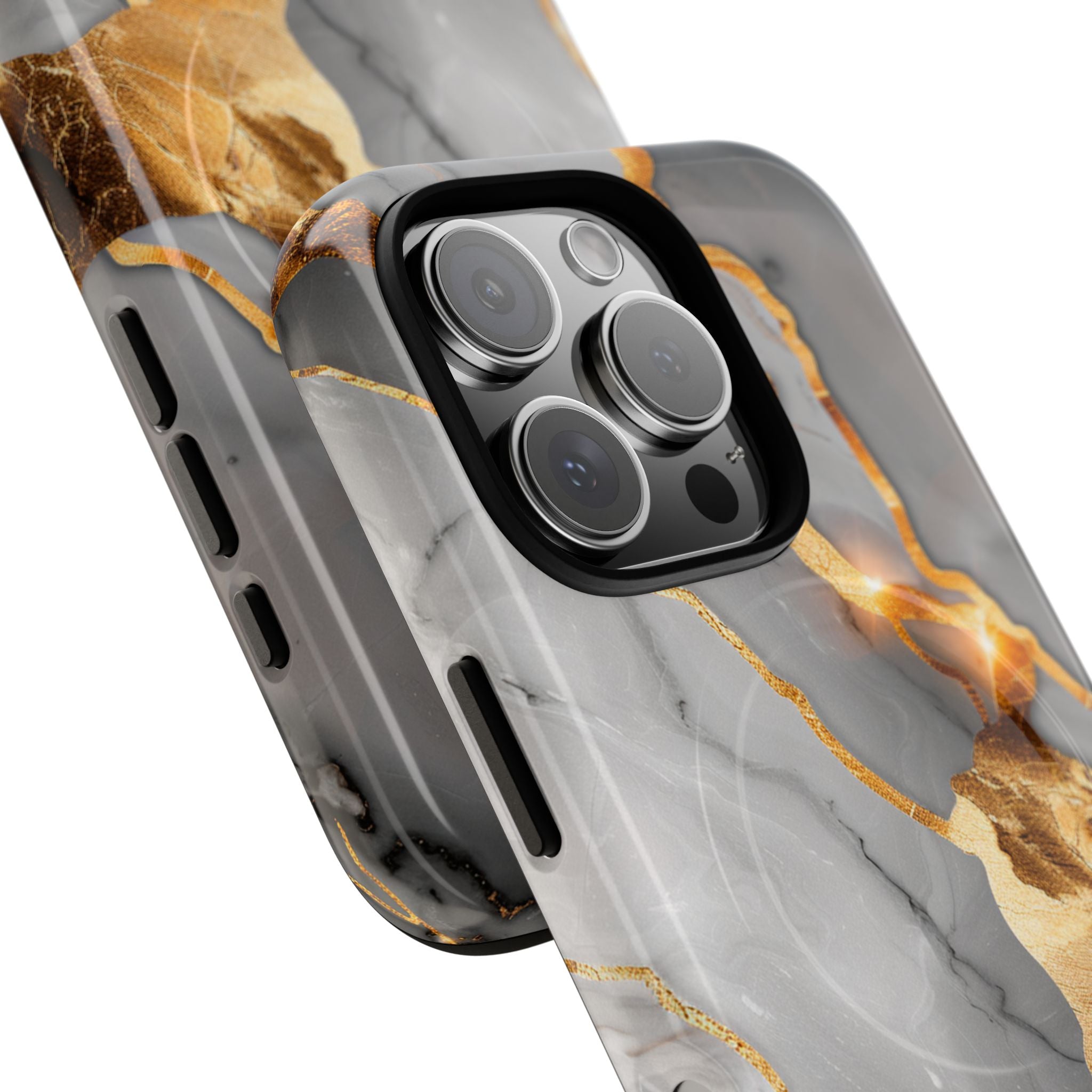 Marble Gold Vein Tough Magnetic Phone Case