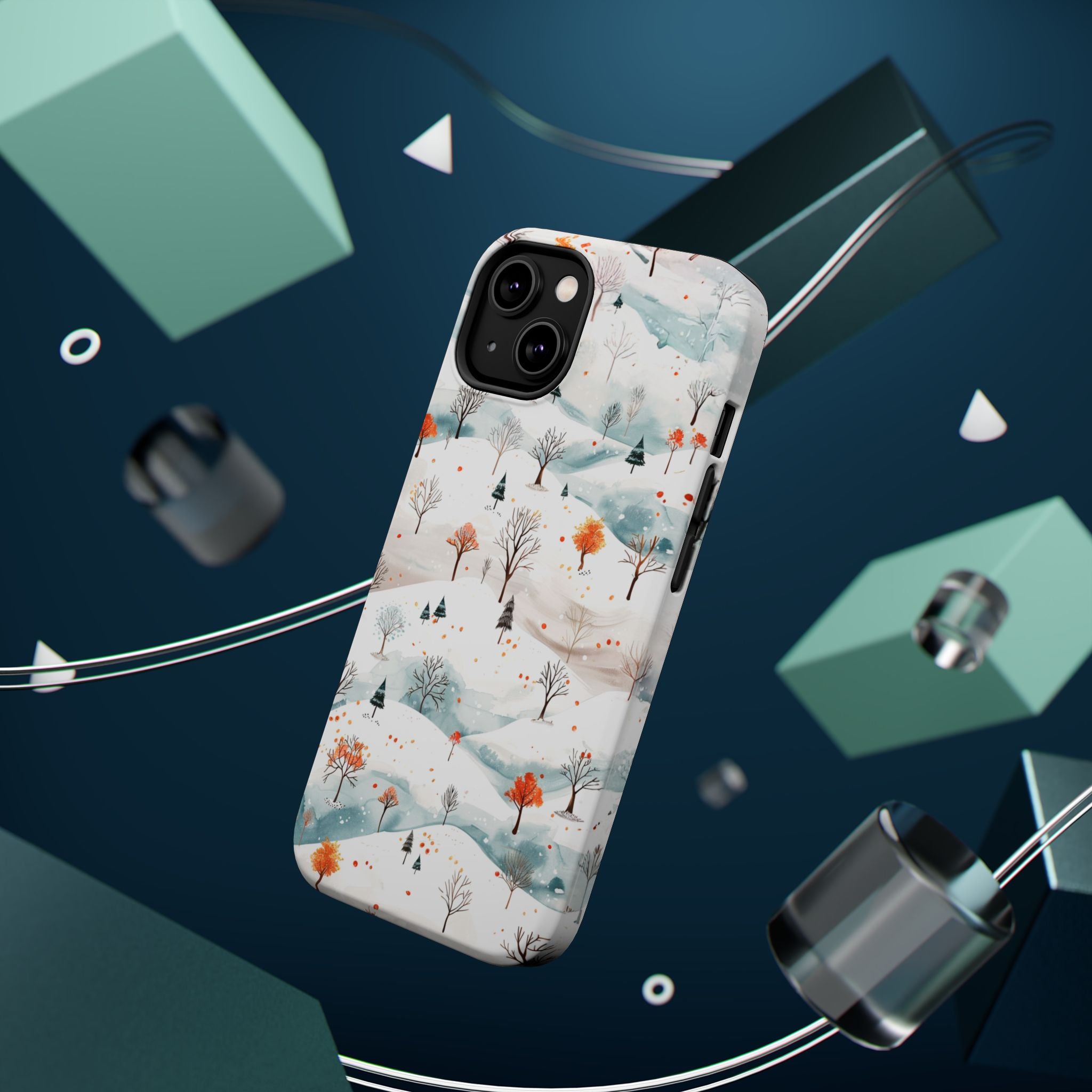 Winter Woodland Magnetic Phone Case — Impact-Resistant MagSafe-Compatible