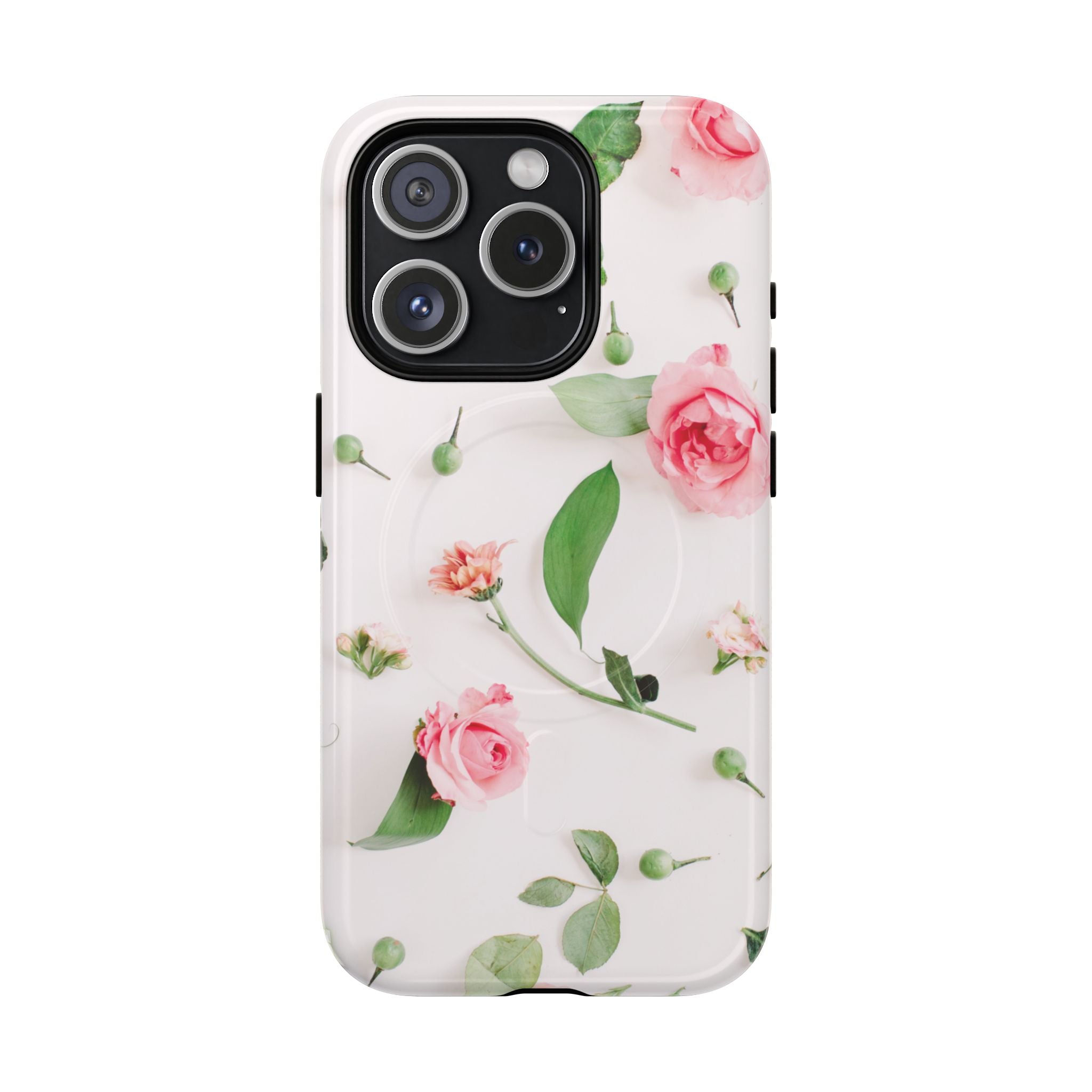 Floral Rose Tough Magnetic Phone Case