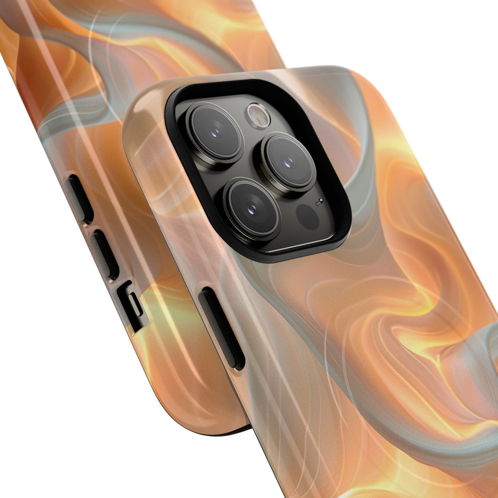 Marbled Amber Swirl Tough Magnetic Case