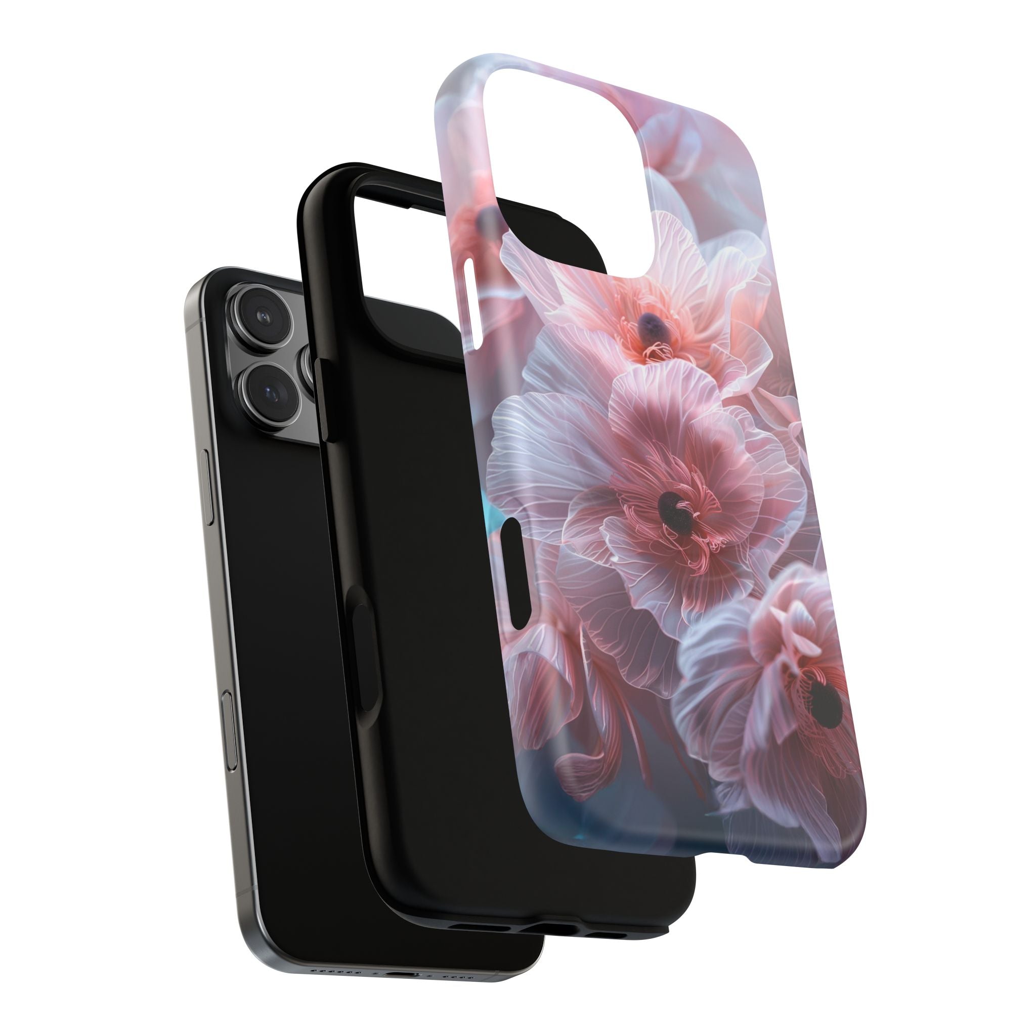 Floral Dream Tough Magnetic Phone Case — Pink Soft Petal Design