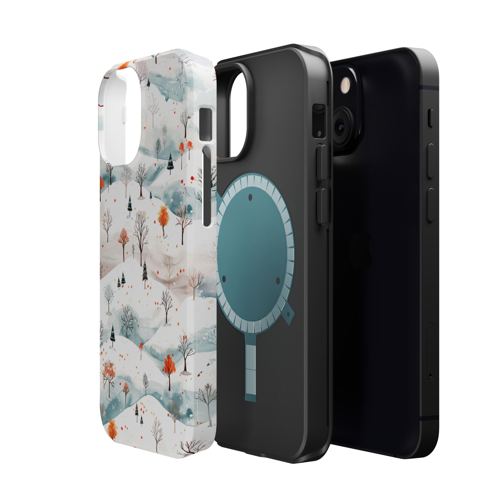 Winter Woodland Magnetic Phone Case — Impact-Resistant MagSafe-Compatible