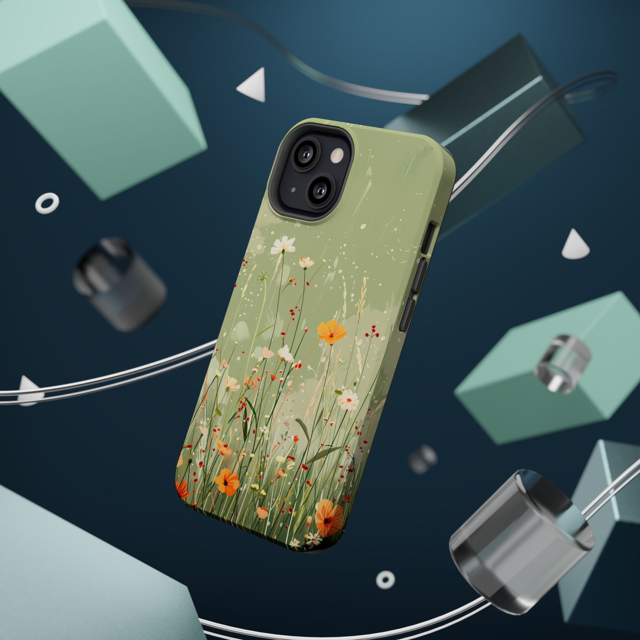 Floral Meadow Magnetic Impact-Resistant Phone Case