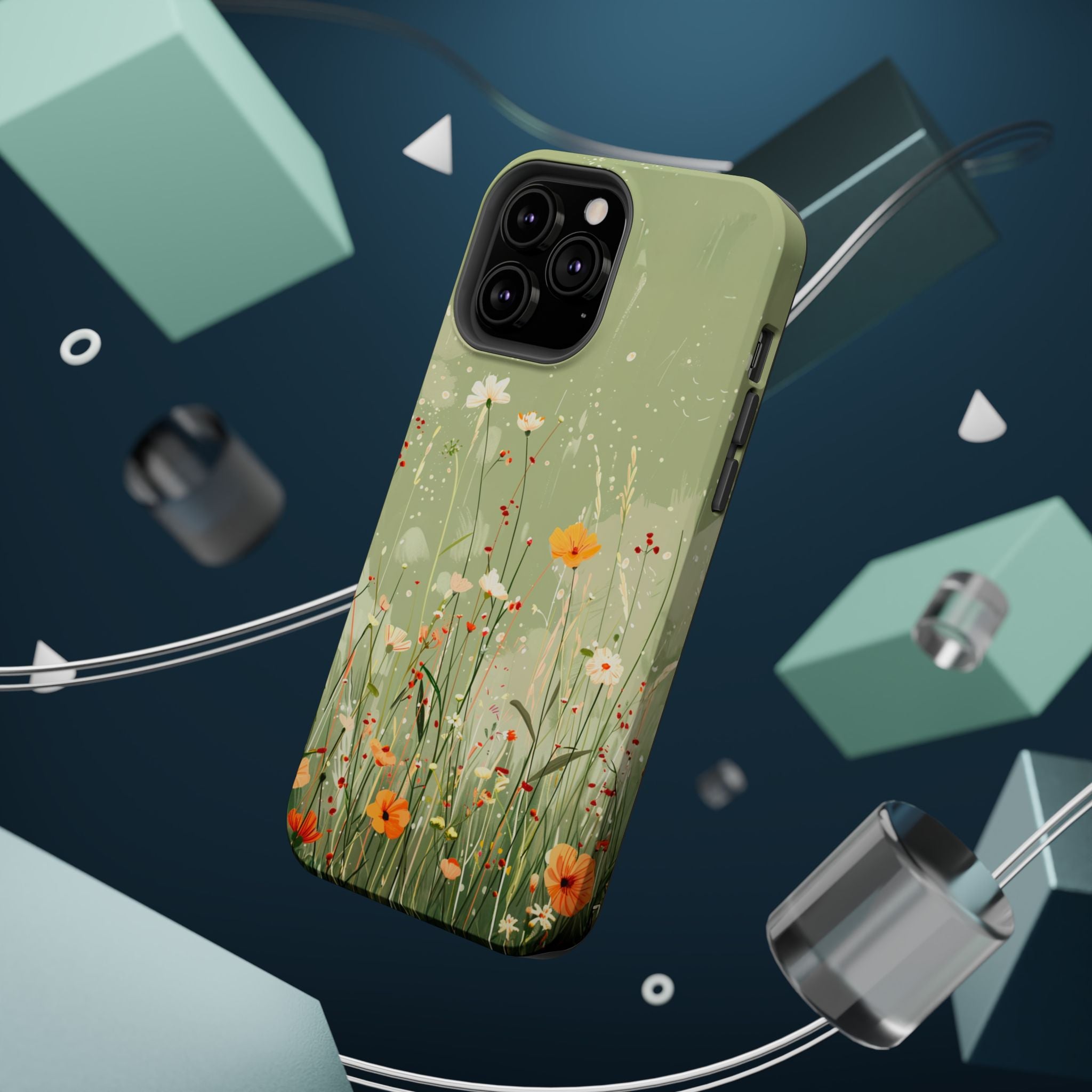 Floral Meadow Magnetic Impact-Resistant Phone Case